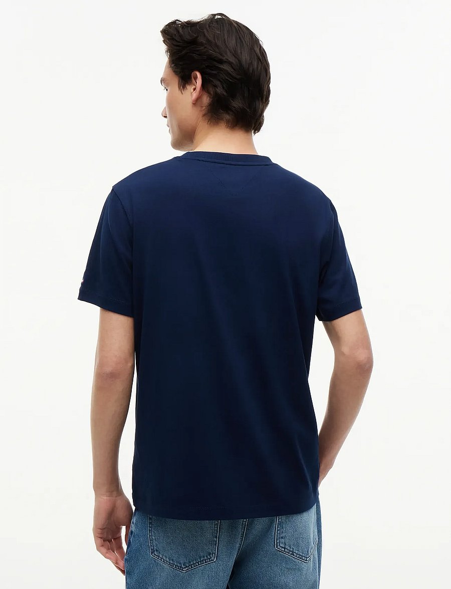 Tommy Hilfiger - SUMMER FLORAL GRAPHIC POCKET TEE - kurzärmelige t-shirts - carbon navy - 2