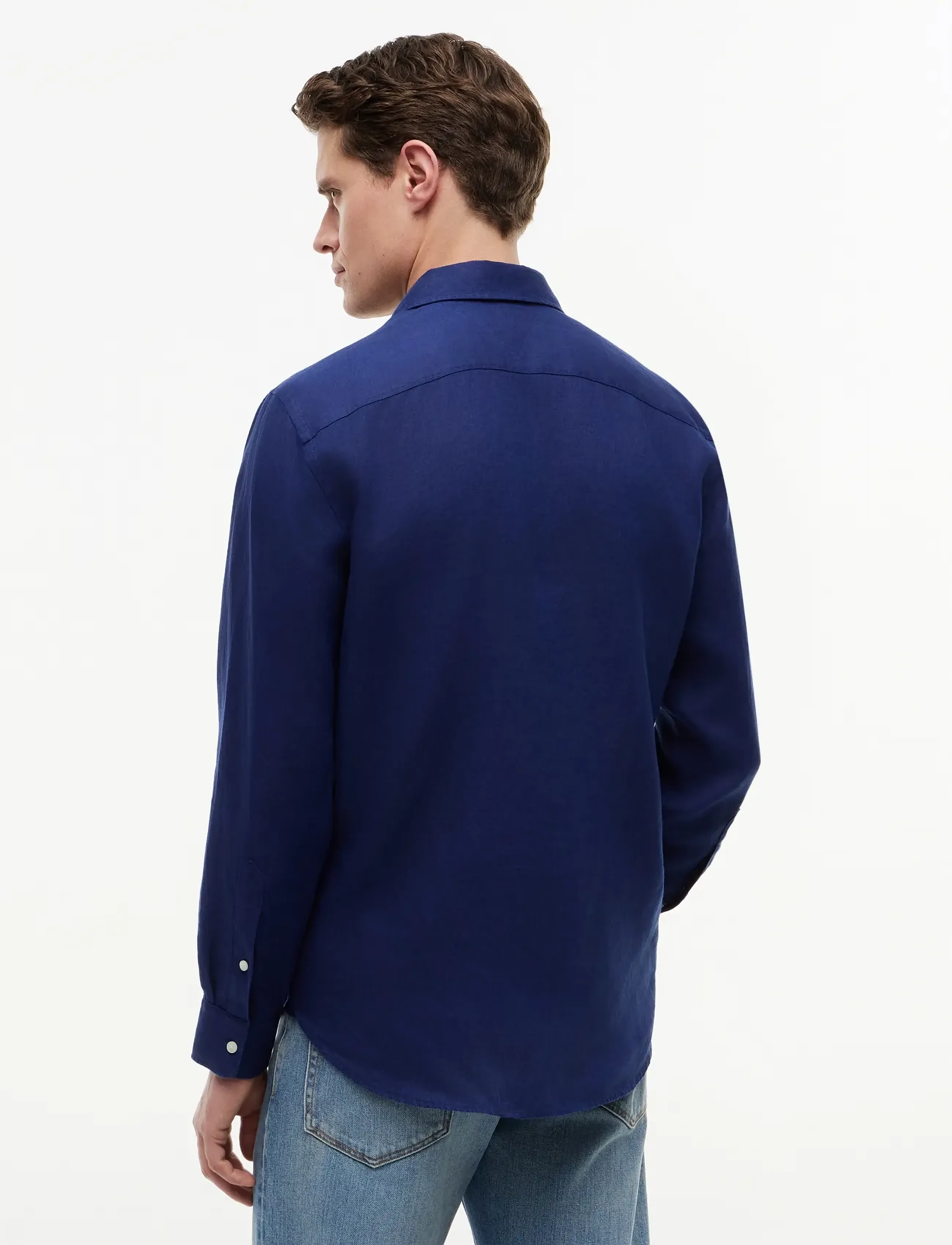 Tommy Hilfiger - PIECE DYE LINEN RF SHIRT - preppy navy - 4