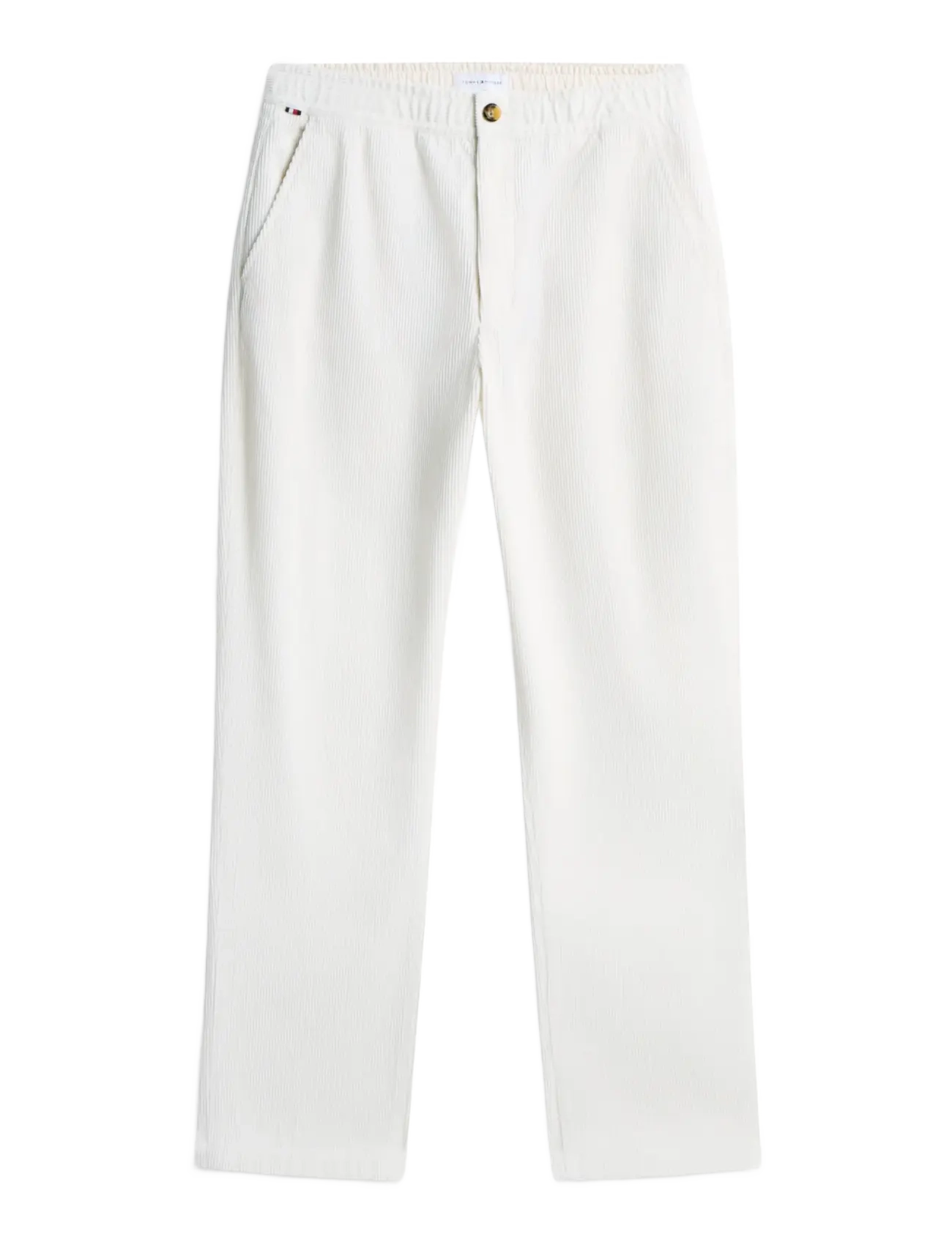 Tommy Hilfiger - DOVER WIDE WALE CORDUROY - casual trousers - ivory silk - 1