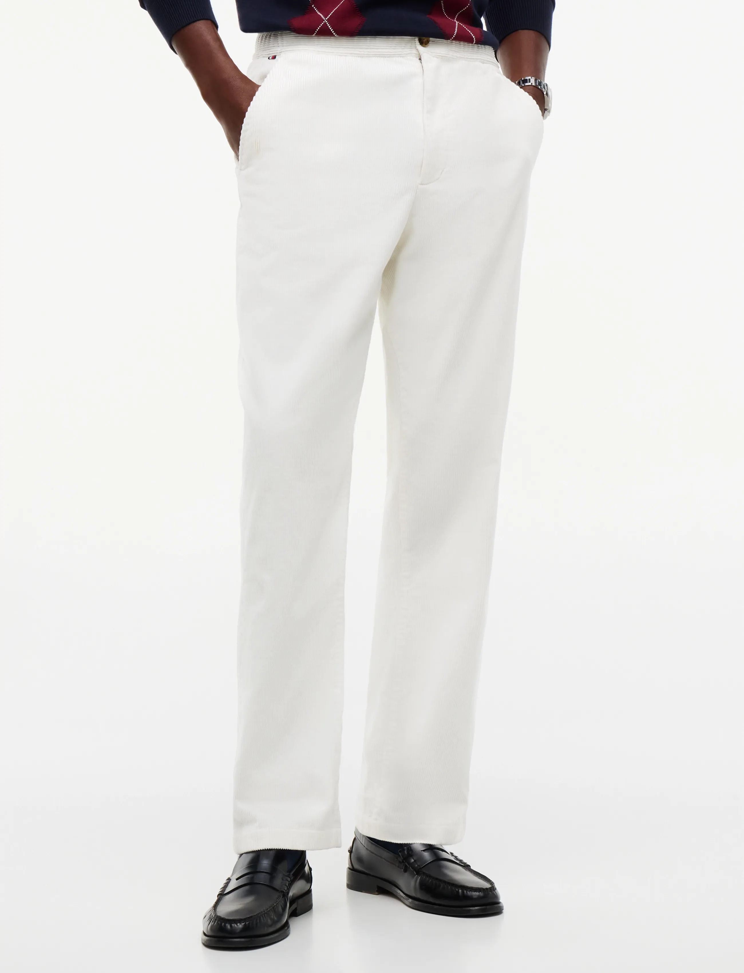 Tommy Hilfiger DOVER WIDE WALE CORDUROY - Streetstyle - IVORY SILK / cream