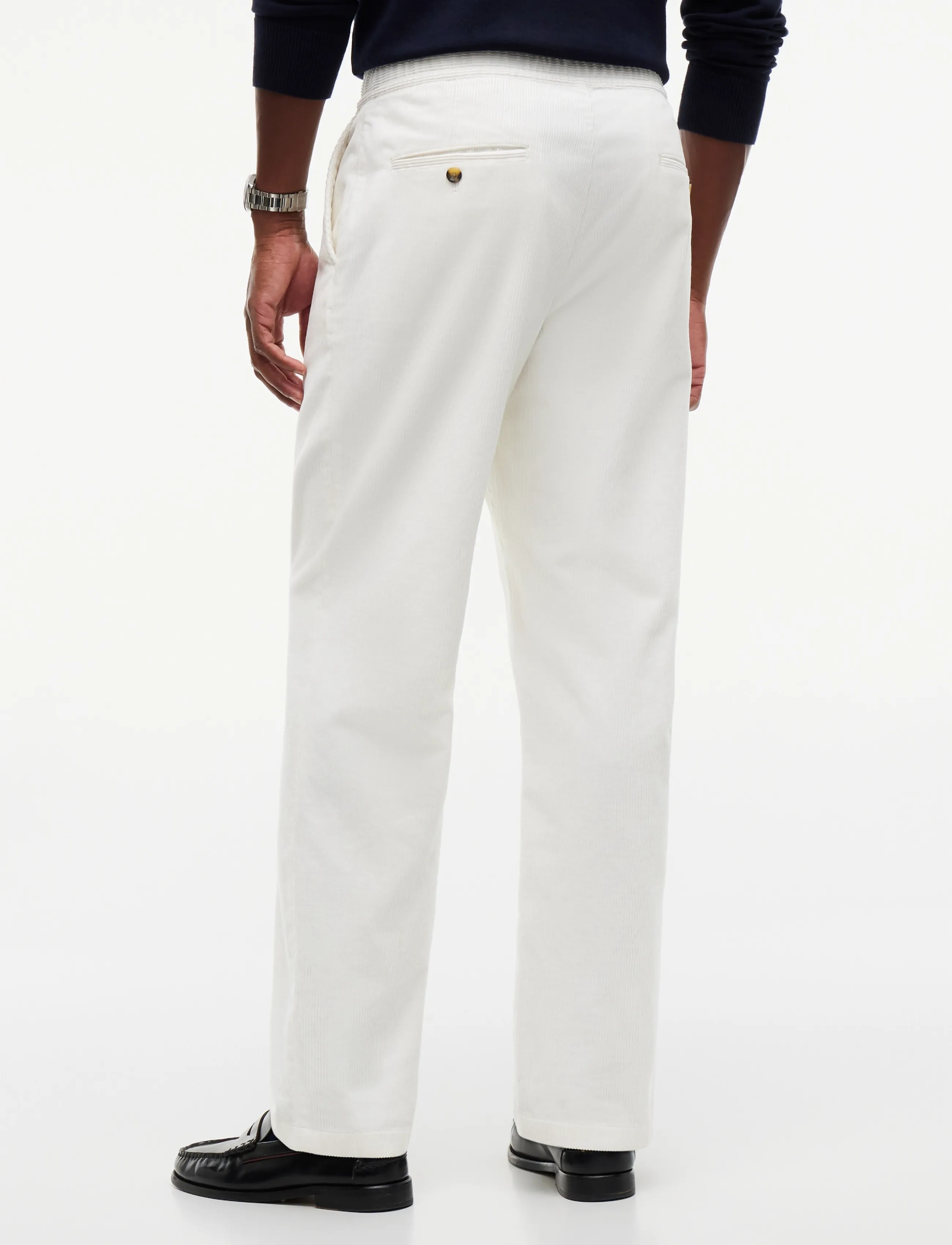Tommy Hilfiger - DOVER WIDE WALE CORDUROY - casual trousers - ivory silk - 2