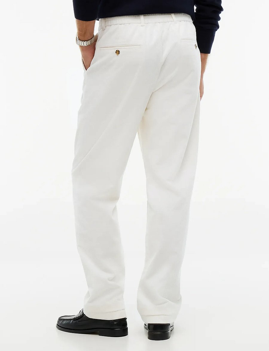 Tommy Hilfiger - DOVER WIDE WALE CORDUROY - casual trousers - ivory silk - 3