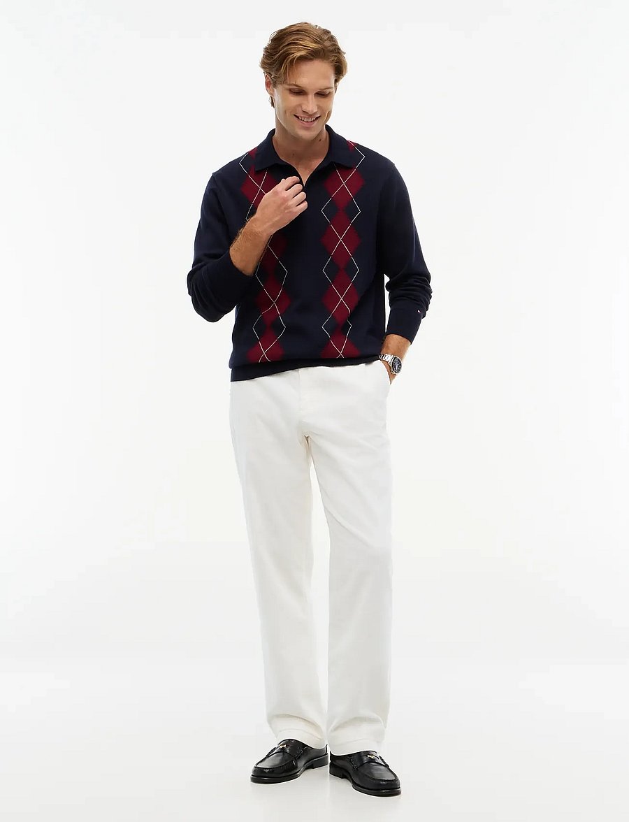 Tommy Hilfiger - DOVER WIDE WALE CORDUROY - casual trousers - ivory silk - 4
