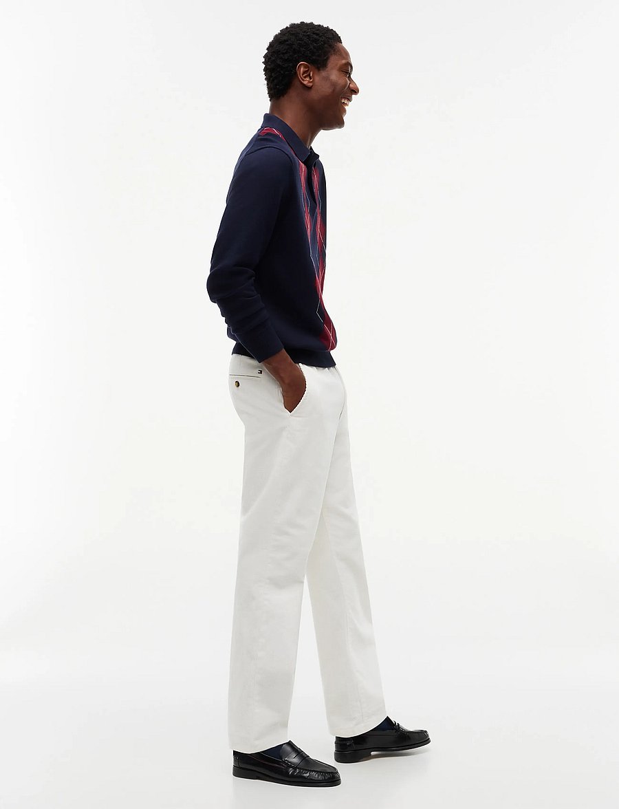 Tommy Hilfiger - DOVER WIDE WALE CORDUROY - casual trousers - ivory silk - 5