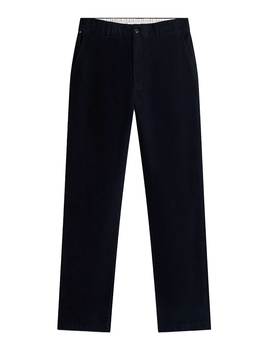 Tommy Hilfiger - DOVER WIDE WALE CORDUROY - freizeithosen - navy blue - 1