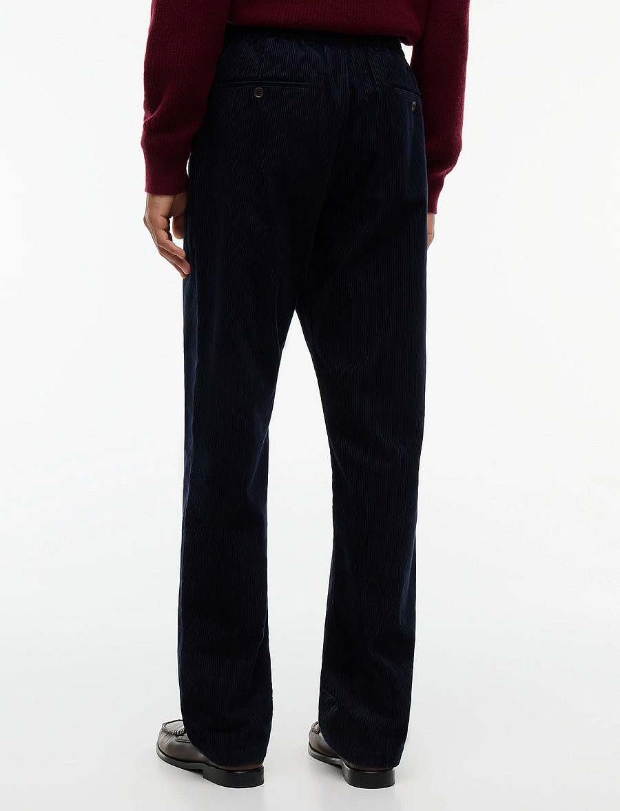 Tommy Hilfiger - DOVER WIDE WALE CORDUROY - freizeithosen - navy blue - 2