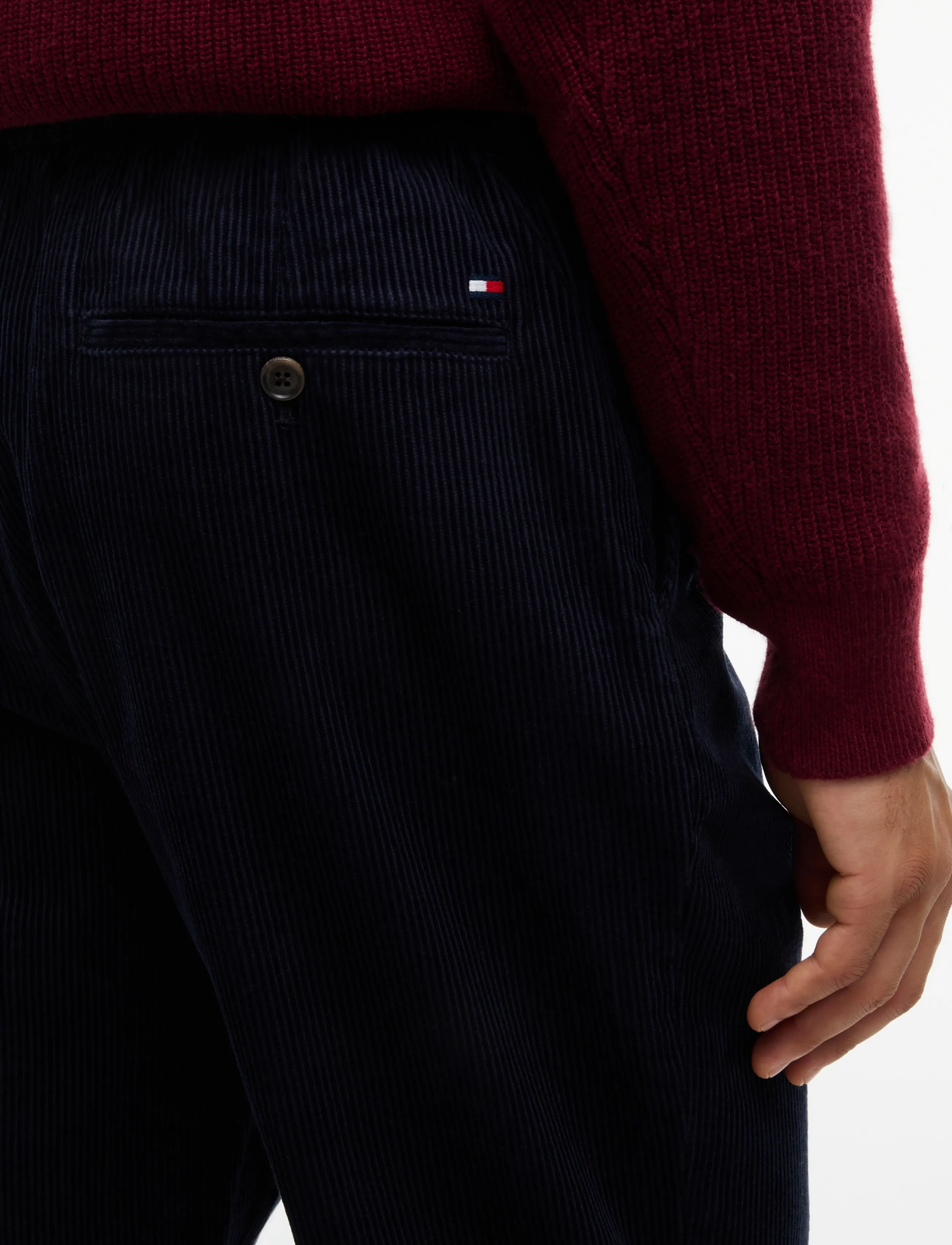 Tommy Hilfiger - DOVER WIDE WALE CORDUROY - navy blue - 4