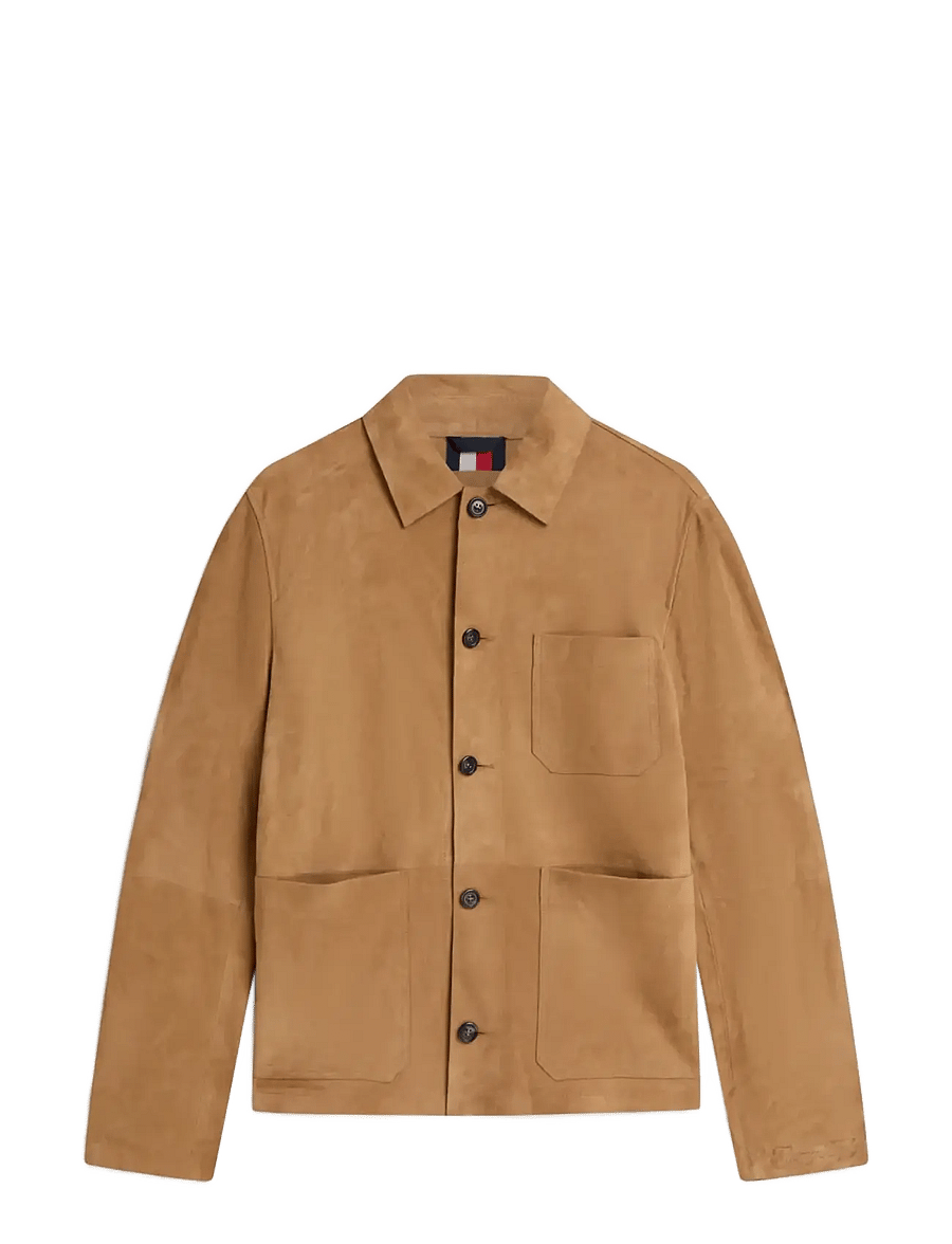 Tommy Hilfiger - SUEDE CHORE JACKET - brown - 1
