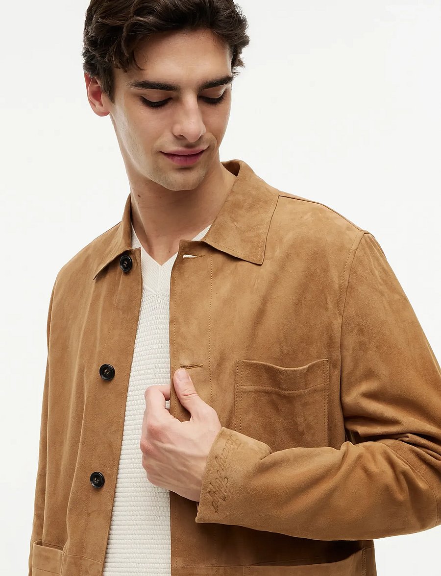 Tommy Hilfiger - SUEDE CHORE JACKET - brown - 3