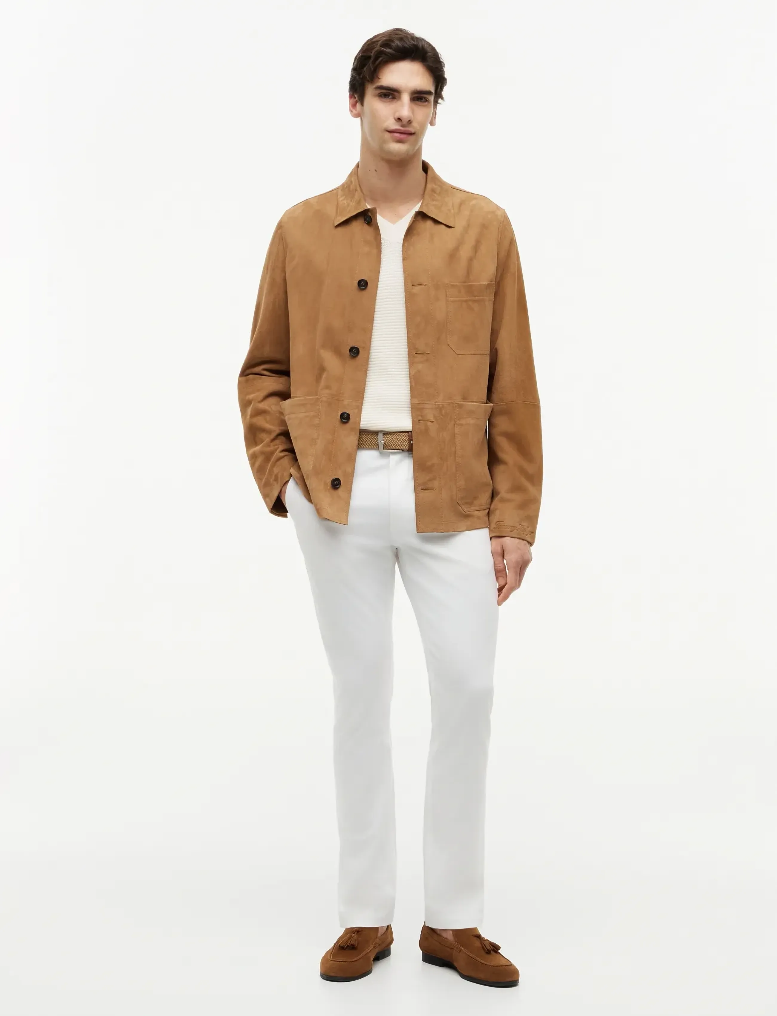 Tommy Hilfiger - SUEDE CHORE JACKET - brown - 4