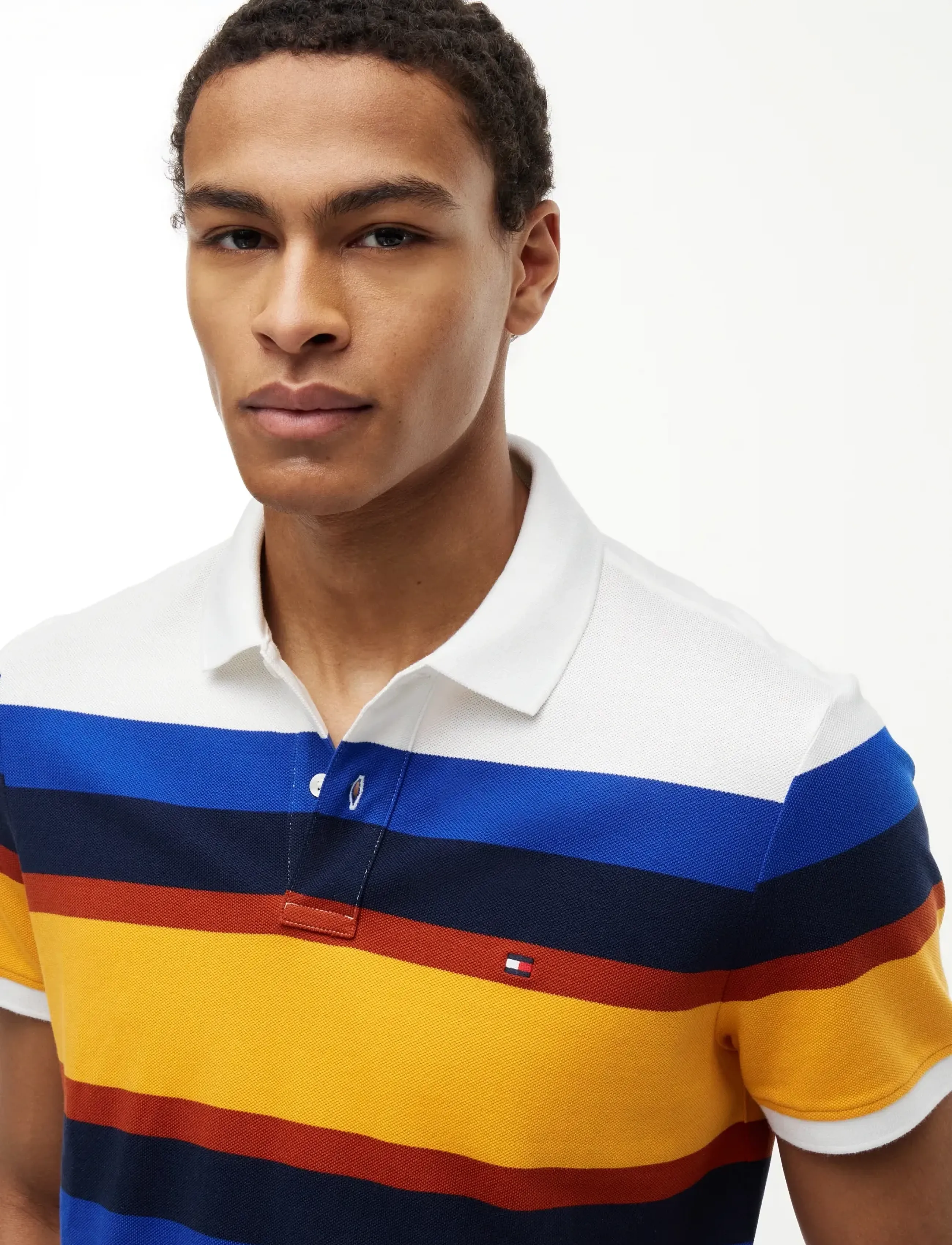 Tommy Hilfiger - VARIED ROADMAP STRIPE REG POLO - short-sleeved polos - blue stripe   multi 02 - 3