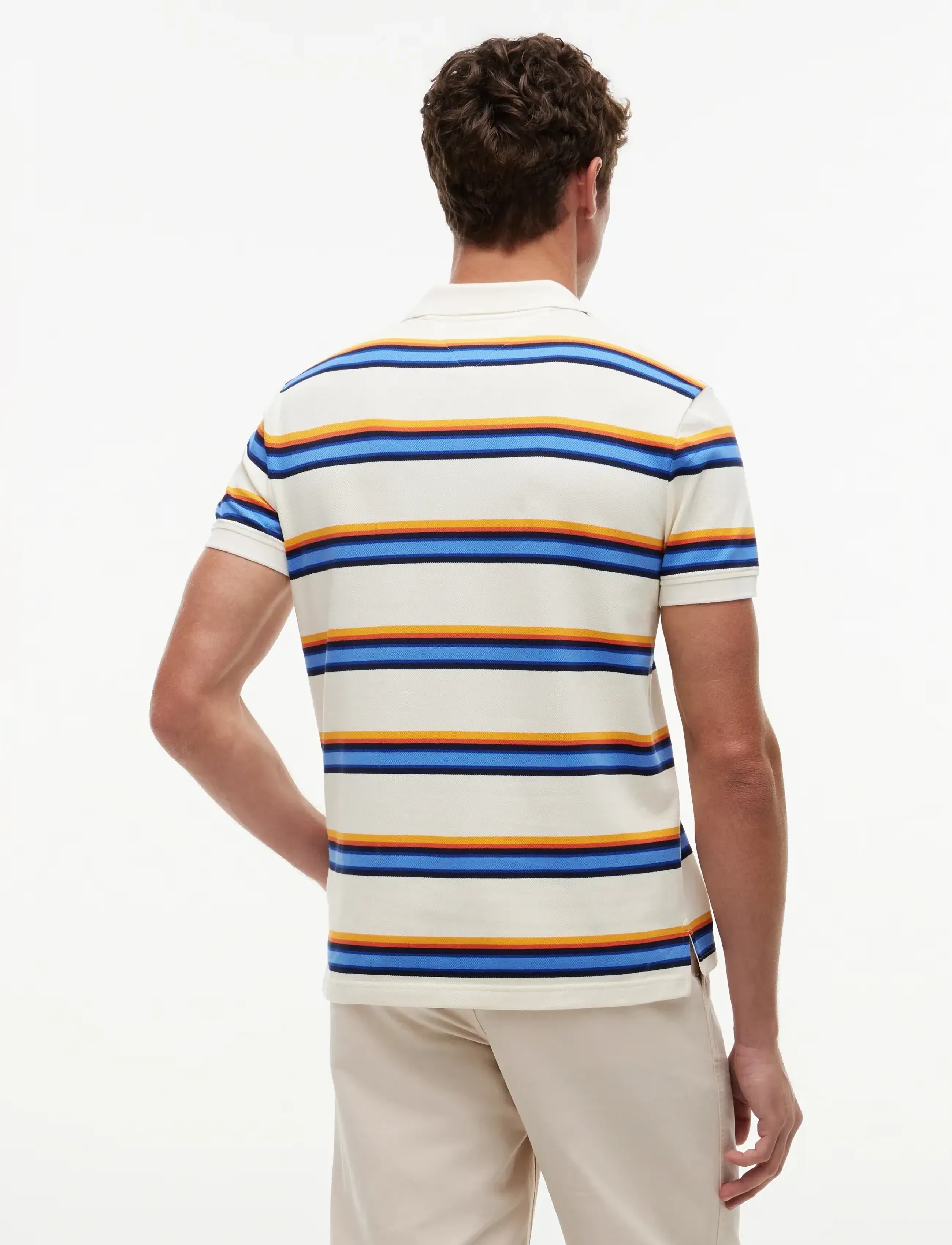 Tommy Hilfiger - VARIED ROADMAP STRIPE REG POLO - short-sleeved polos - ivory petal   multi - 2
