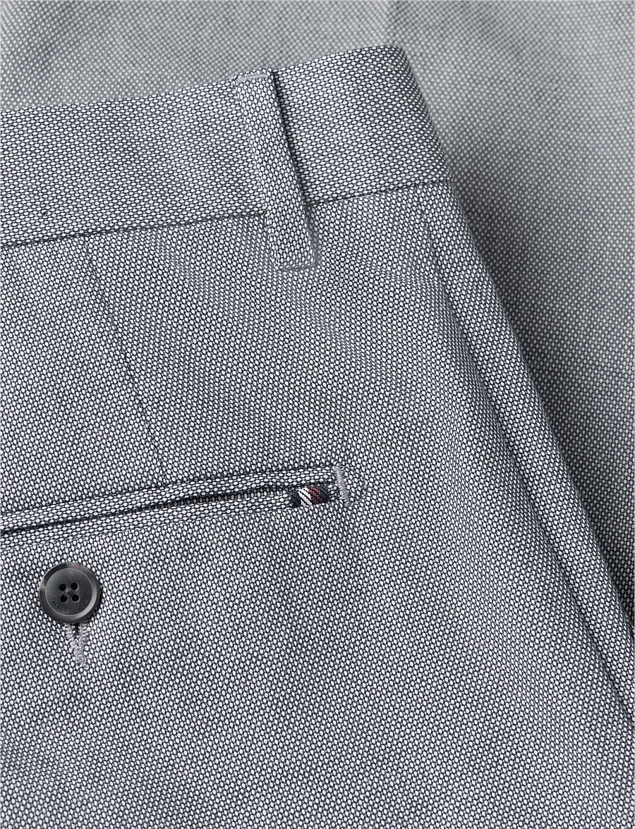 Tommy Hilfiger - DC REGULAR OXFORD PANTS - casual trousers - carbon navy - 3