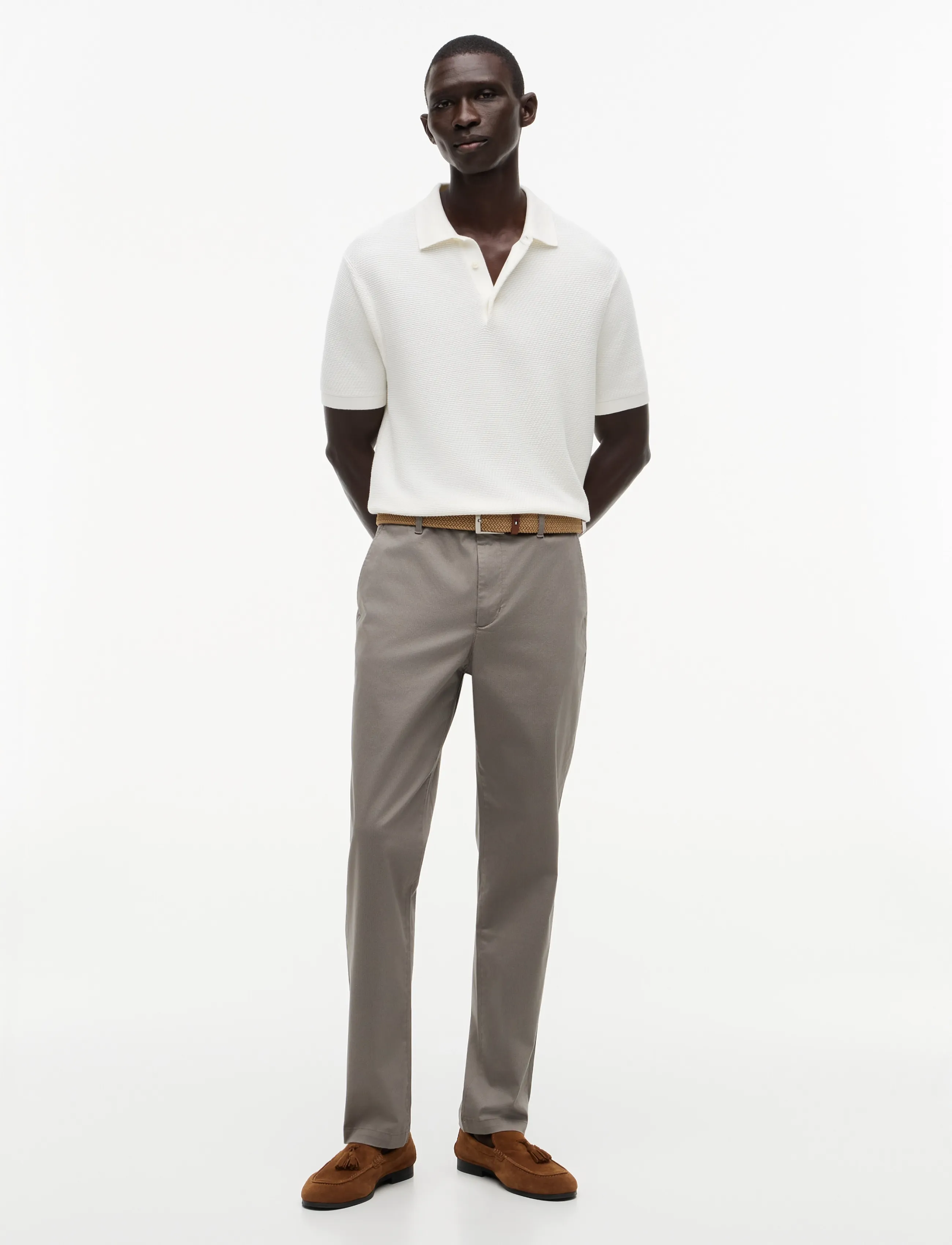 Tommy Hilfiger - DENTON PRINTED STRUCTURE - chinos - hydrogen grey - 3