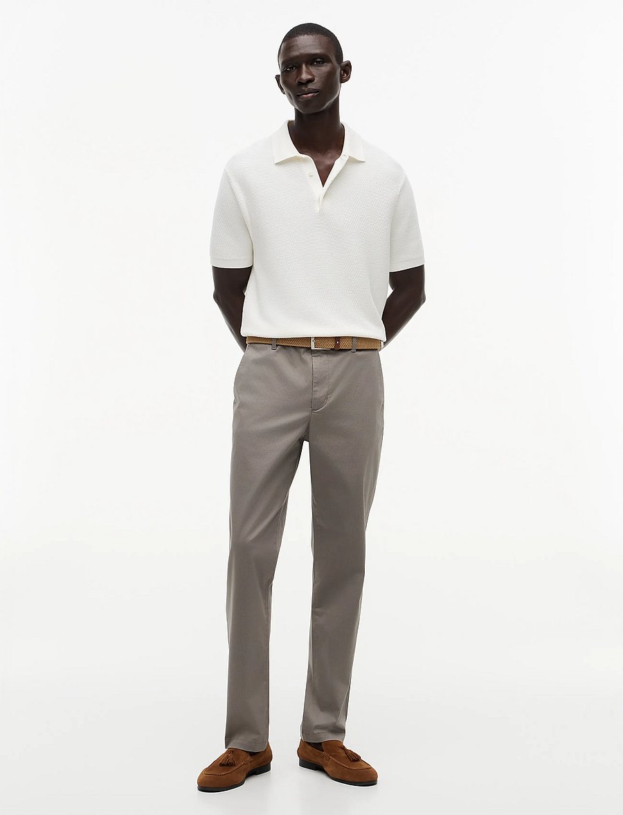 Tommy Hilfiger - DENTON PRINTED STRUCTURE - chinos - hydrogen grey - 3