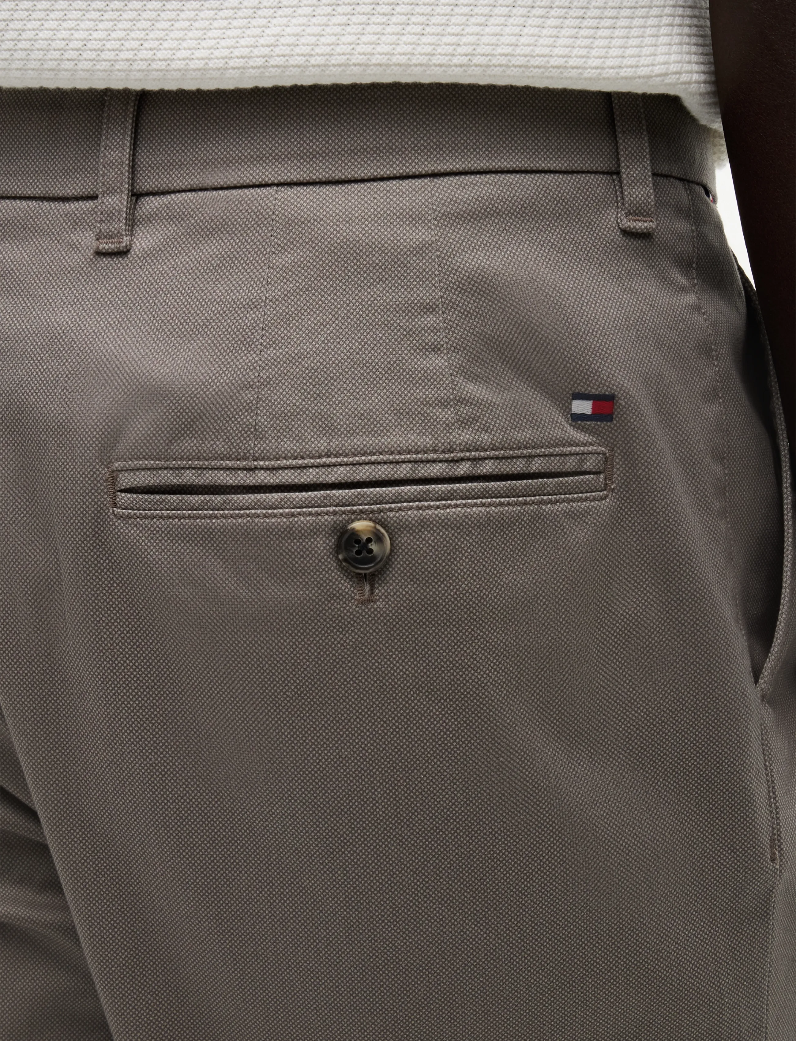 Tommy Hilfiger - DENTON PRINTED STRUCTURE - chinos - hydrogen grey - 4