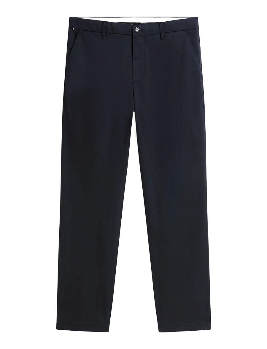 Tommy Hilfiger - DENTON PRINTED STRUCTURE - casual trousers - navy blue - 1