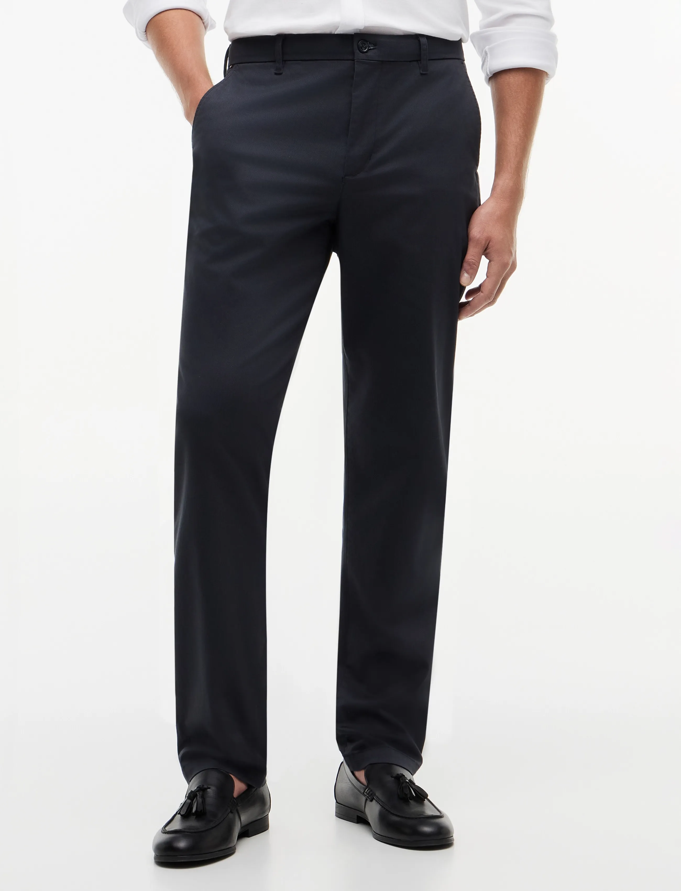 Tommy Hilfiger DENTON PRINTED STRUCTURE - Bukser - NAVY BLUE / navy