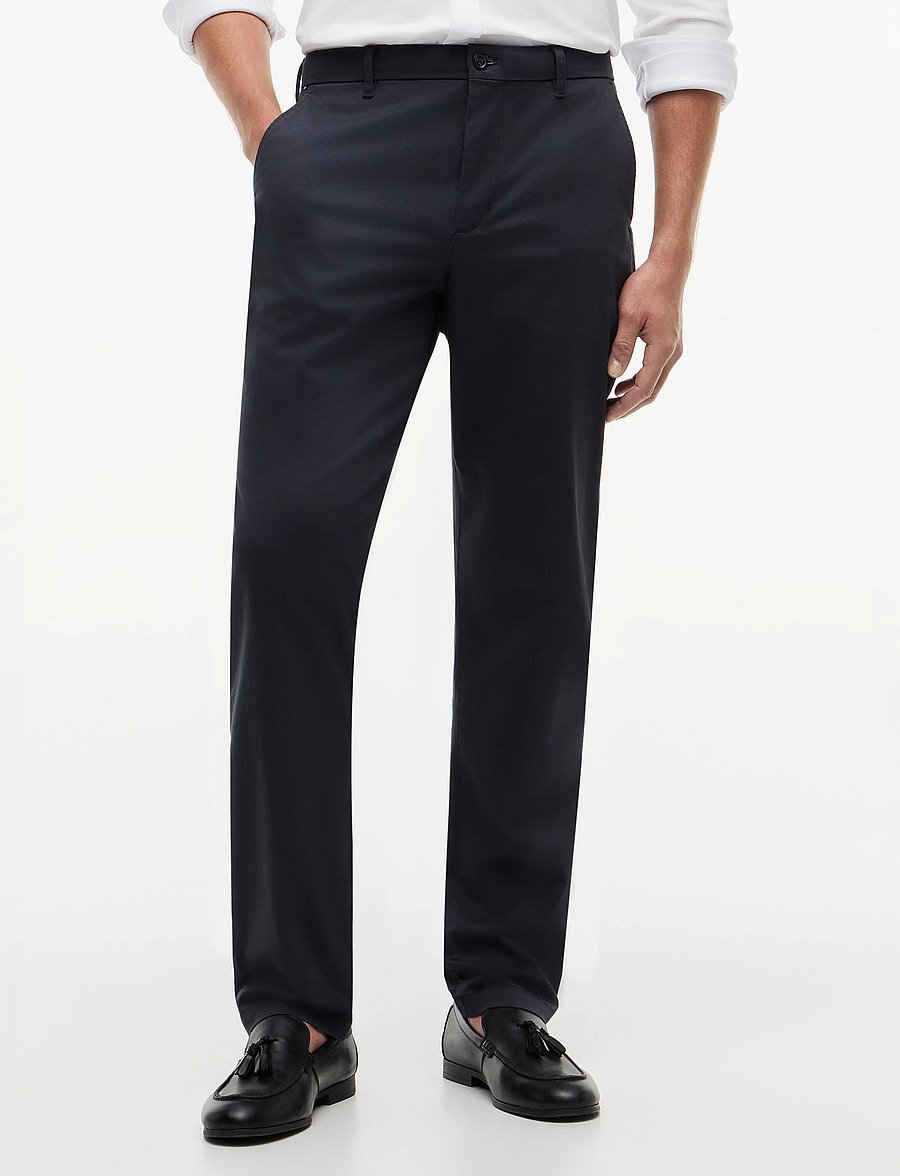 Tommy Hilfiger - DENTON PRINTED STRUCTURE - casual trousers - navy blue - 0