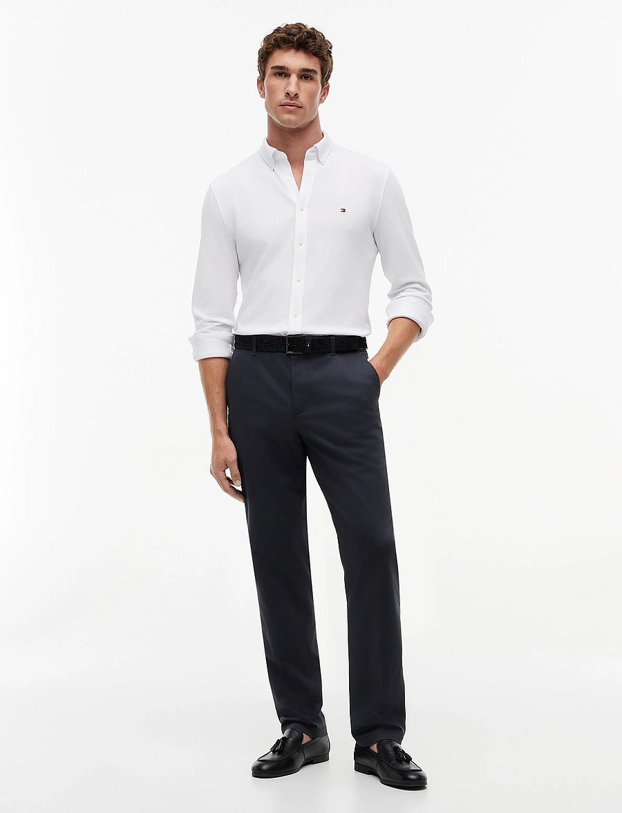 Tommy Hilfiger - DENTON PRINTED STRUCTURE - casual trousers - navy blue - 3