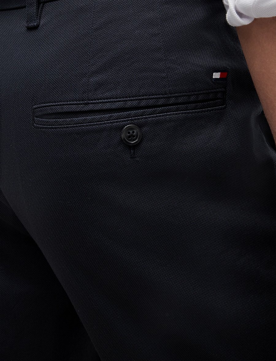 Tommy Hilfiger - DENTON PRINTED STRUCTURE - casual trousers - navy blue - 4
