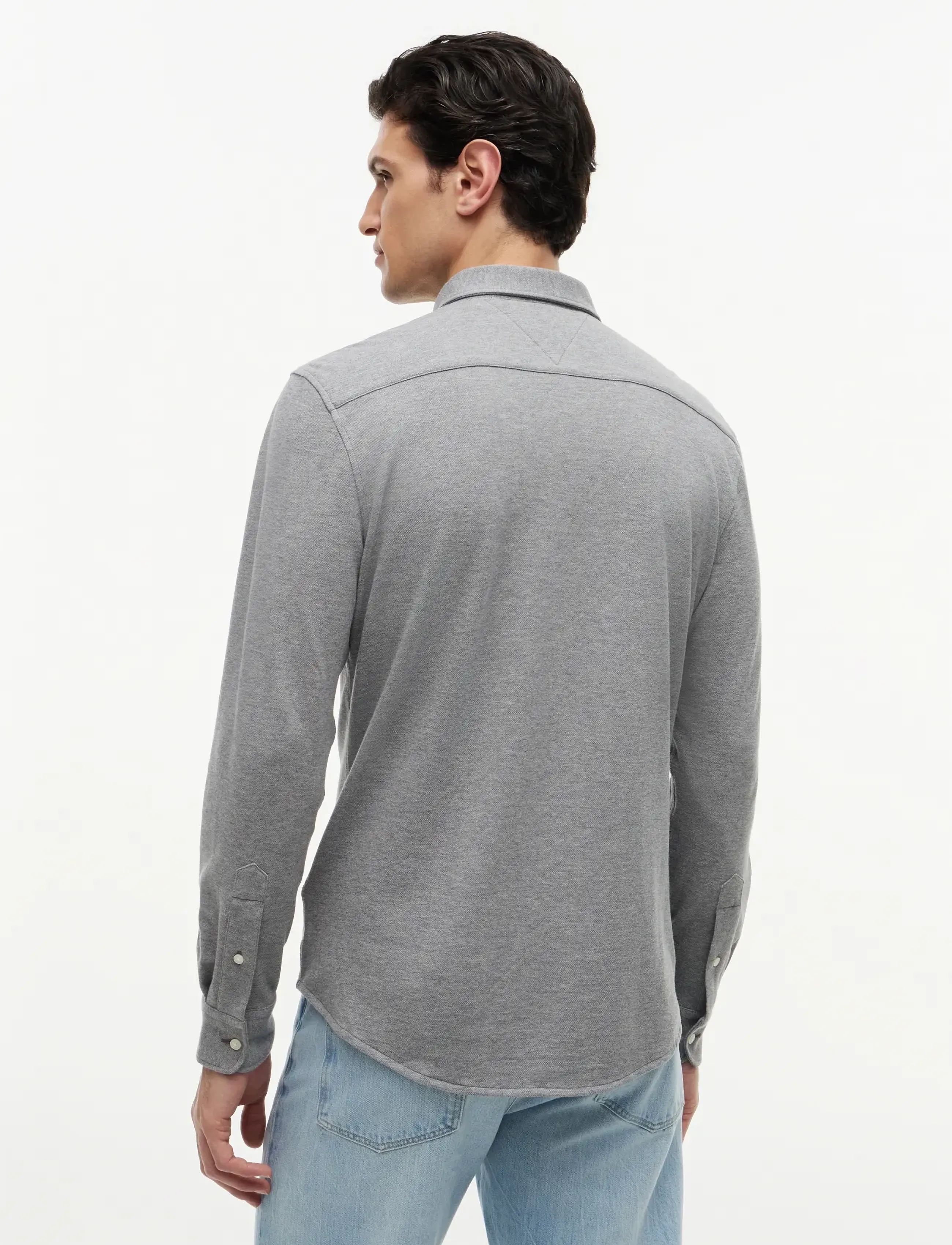 Tommy Hilfiger - KNIT PIQUE FEATHERWEIGHT SF SHT - casual skjorter - medium grey heather - 2