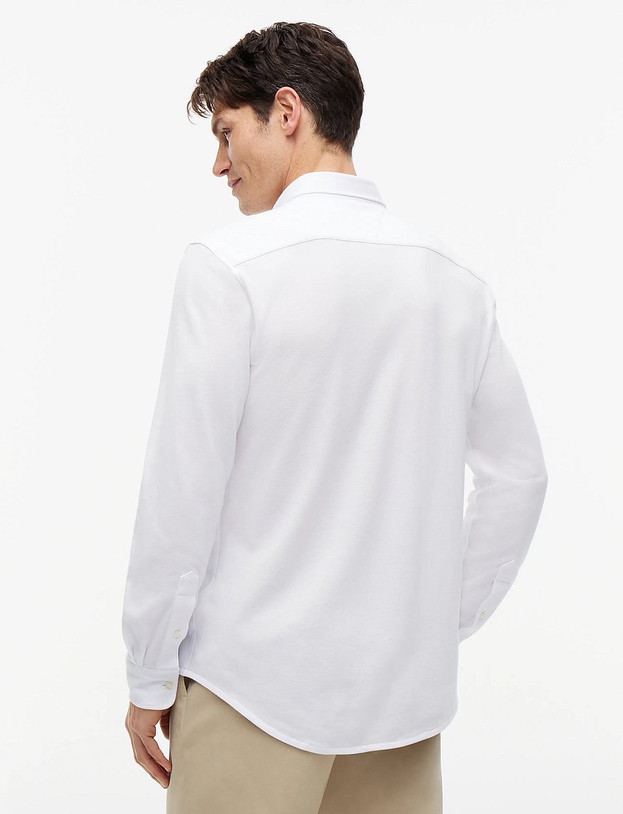 Tommy Hilfiger - KNIT PIQUE FEATHERWEIGHT SF SHT - casual shirts - white - 2