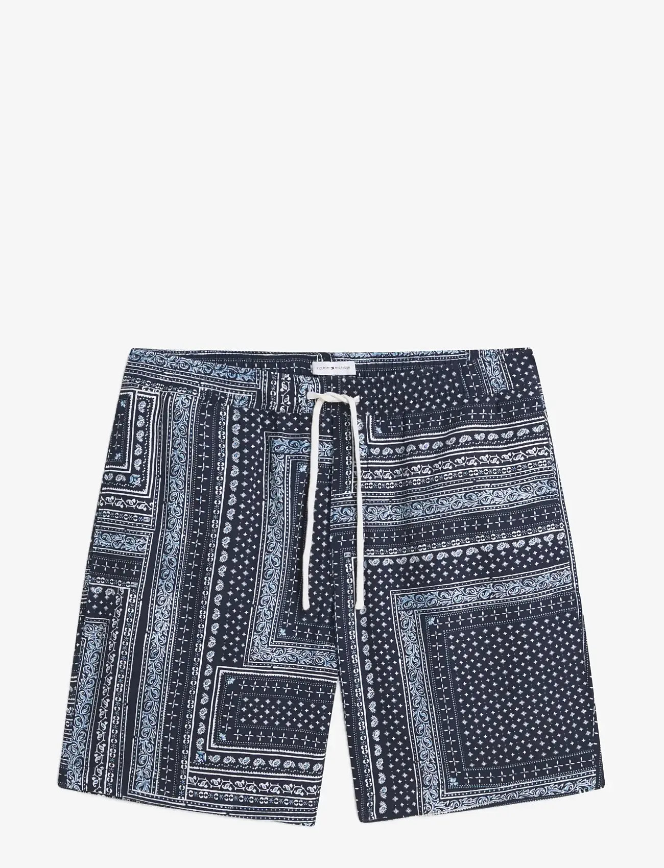 Tommy Hilfiger - DOVER 8" CO LYOCELL BANDANA 2/2 - casual shorts - carbon navy   allover - 1