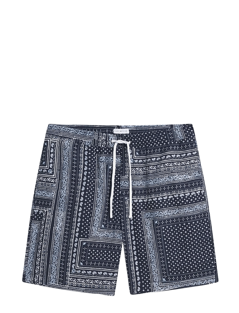 Tommy Hilfiger - DOVER 8" CO LYOCELL BANDANA 2/2 - casual shorts - carbon navy allover - 1