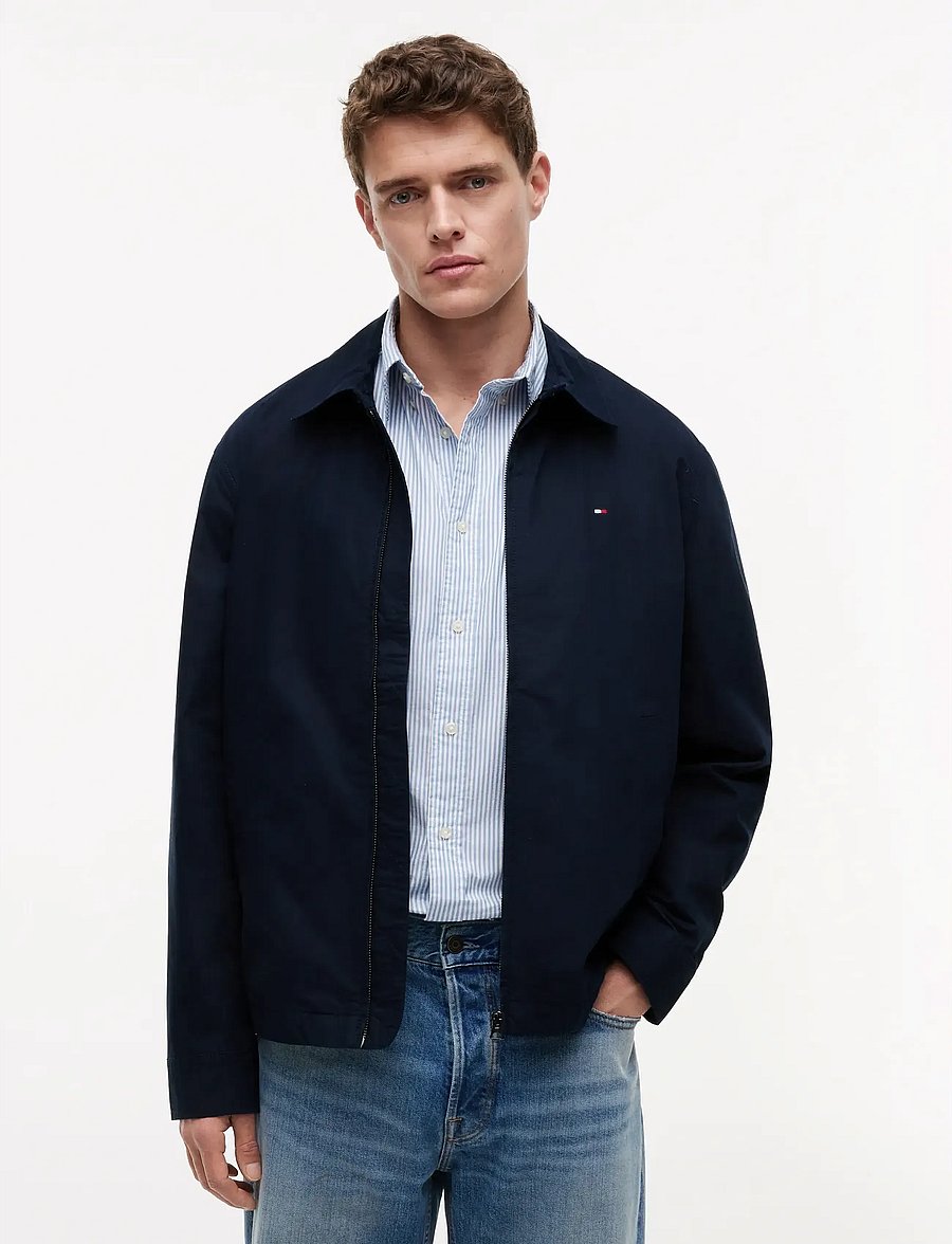 Tommy Hilfiger - LIGHTWEIGHT COTTON IVY JACKET - frühlingsjacken - desert sky - 0