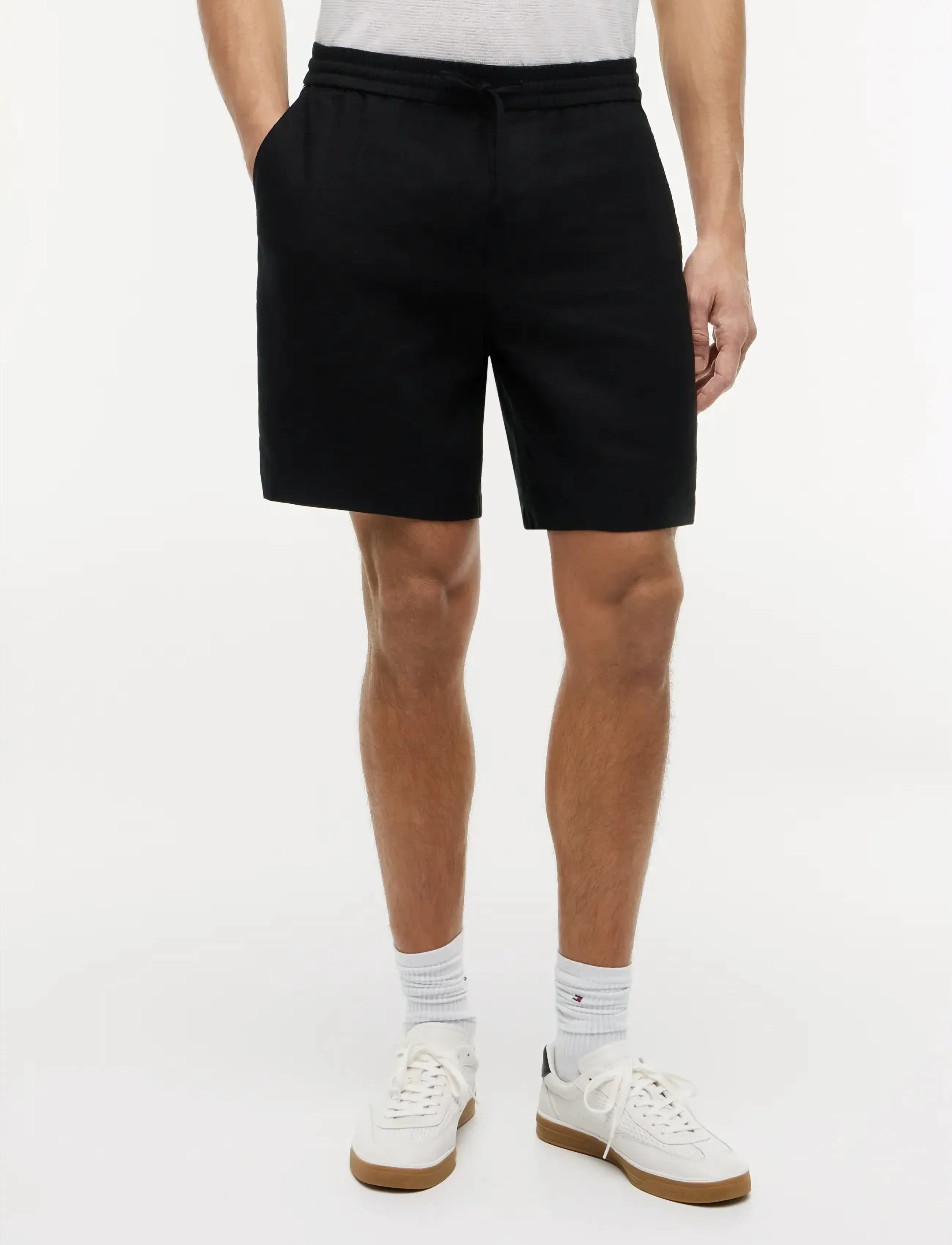 Tommy Hilfiger DOVER 8 PO SORONA LINEN 2/2 - Kleidung - BLACK / black