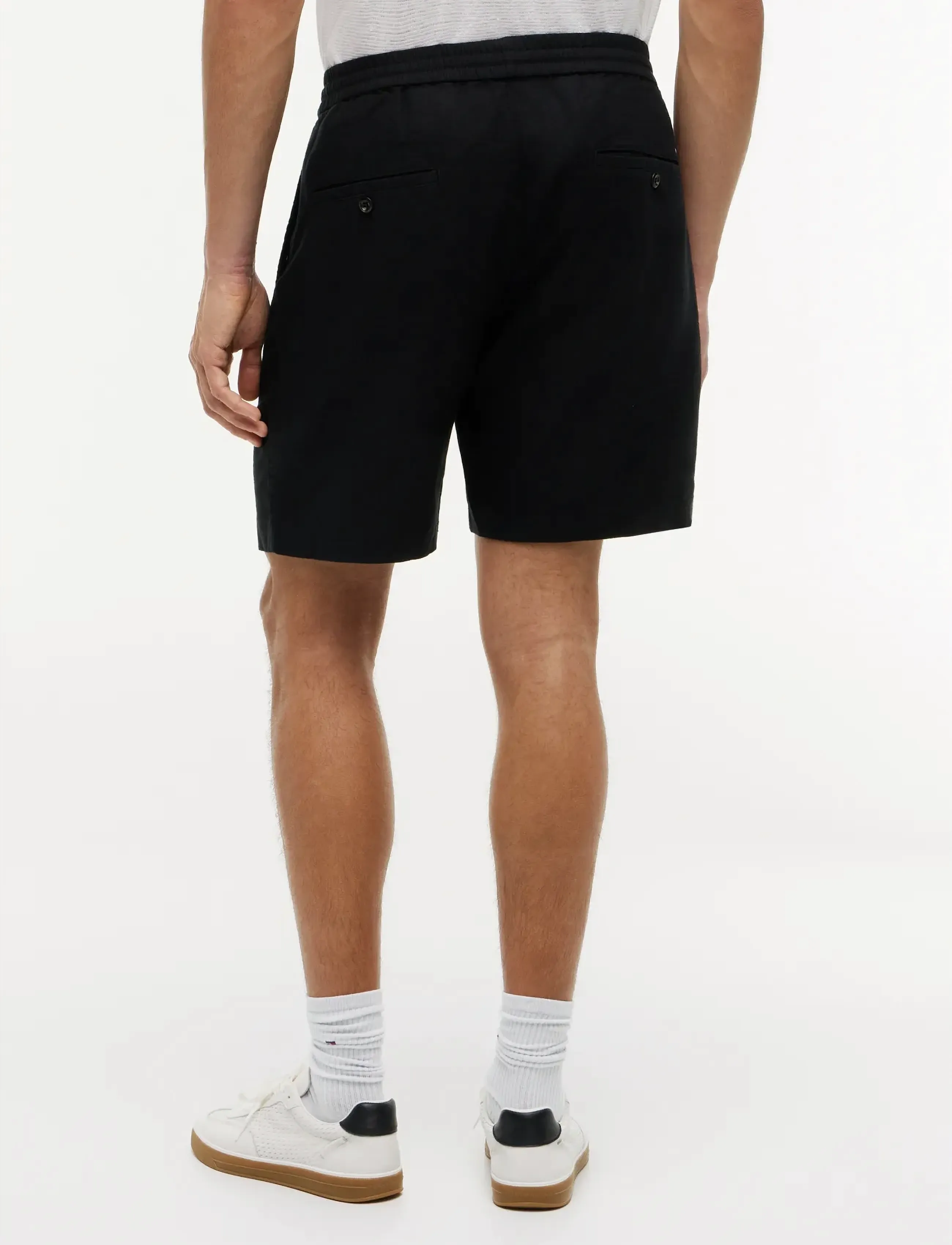 Tommy Hilfiger - DOVER 8 PO SORONA LINEN 2/2 - hørshorts - black - 2
