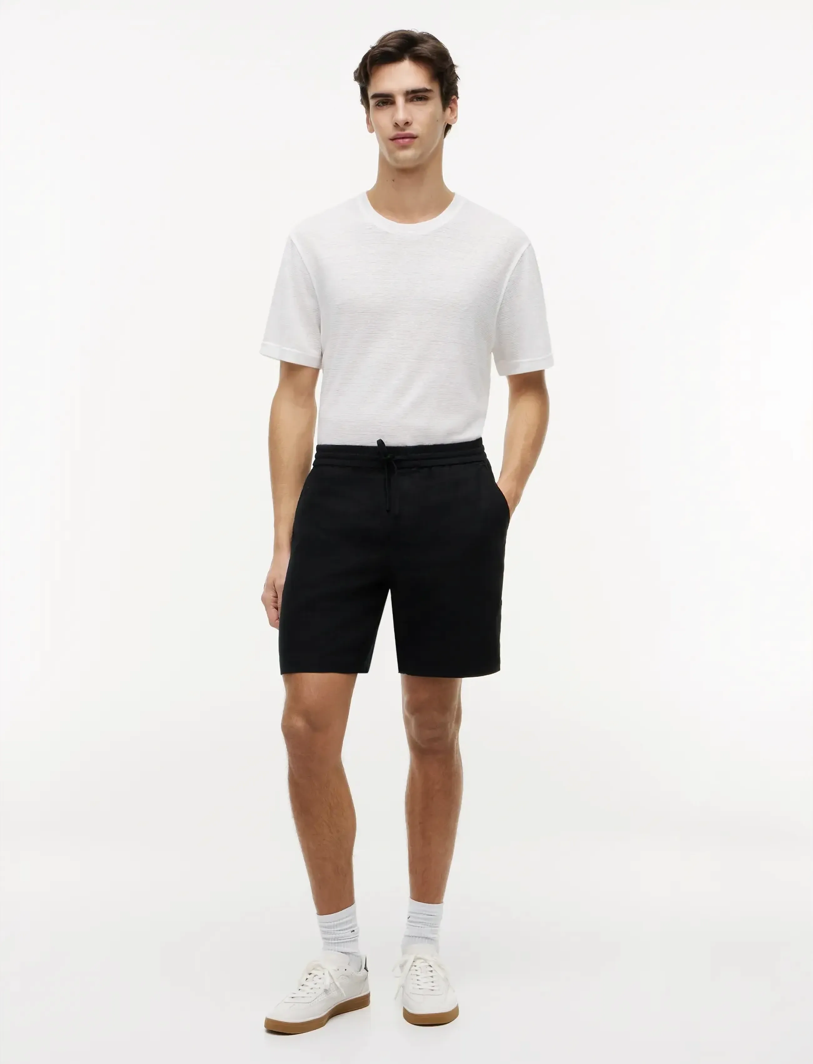 Tommy Hilfiger - DOVER 8 PO SORONA LINEN 2/2 - hørshorts - black - 3