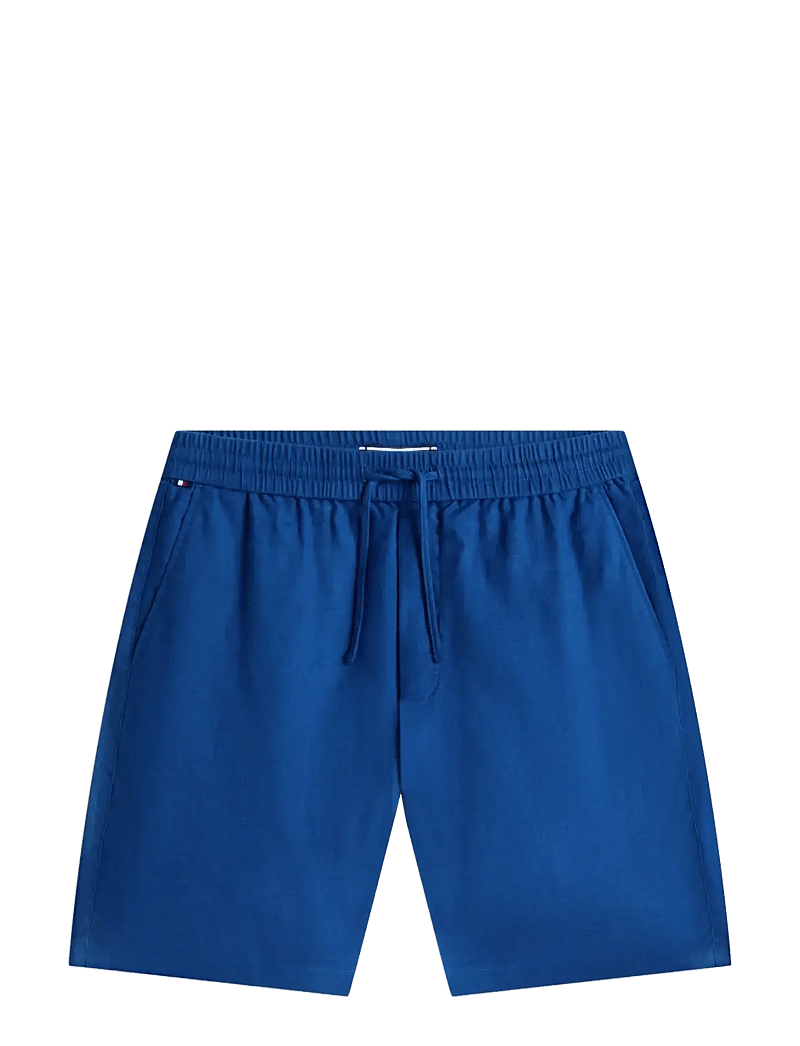 Tommy Hilfiger - DOVER 8 PO SORONA LINEN - linneshorts - blue jean - 1