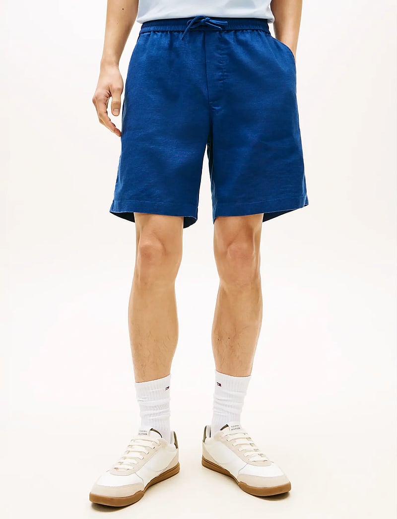 Tommy Hilfiger - DOVER 8 PO SORONA LINEN - linneshorts - blue jean - 0