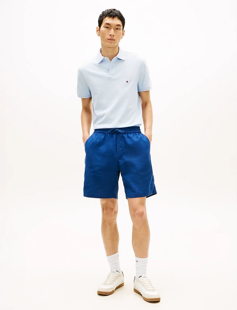 Tommy Hilfiger - DOVER 8 PO SORONA LINEN - linneshorts - blue jean - 3