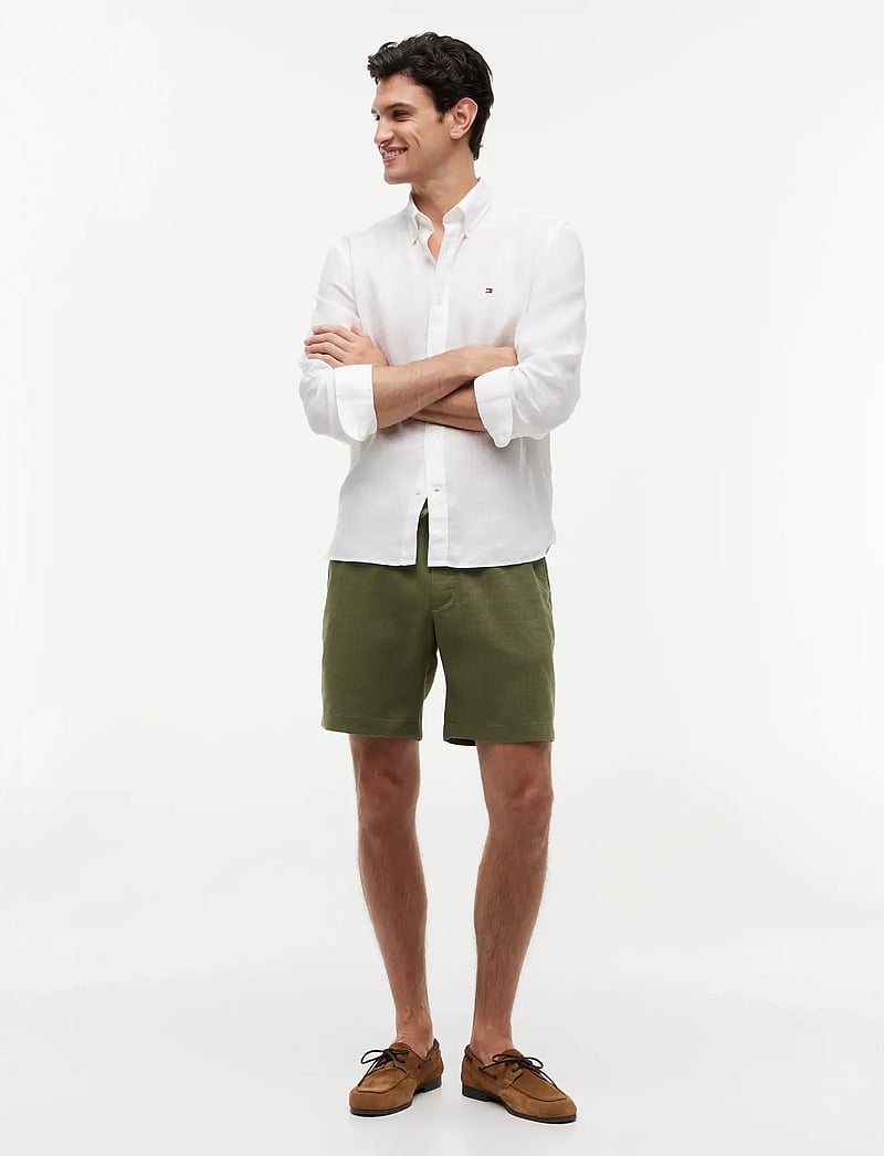 Tommy Hilfiger - DOVER 8 PO SORONA LINEN - linneshorts - dark artichoke - 3