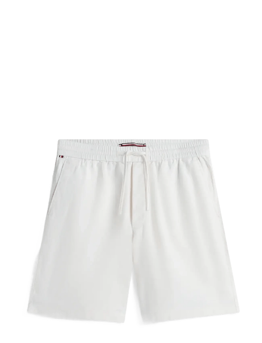 Tommy Hilfiger - DOVER 8 PO SORONA LINEN - linased lühikesed püksid - ivory petal - 1