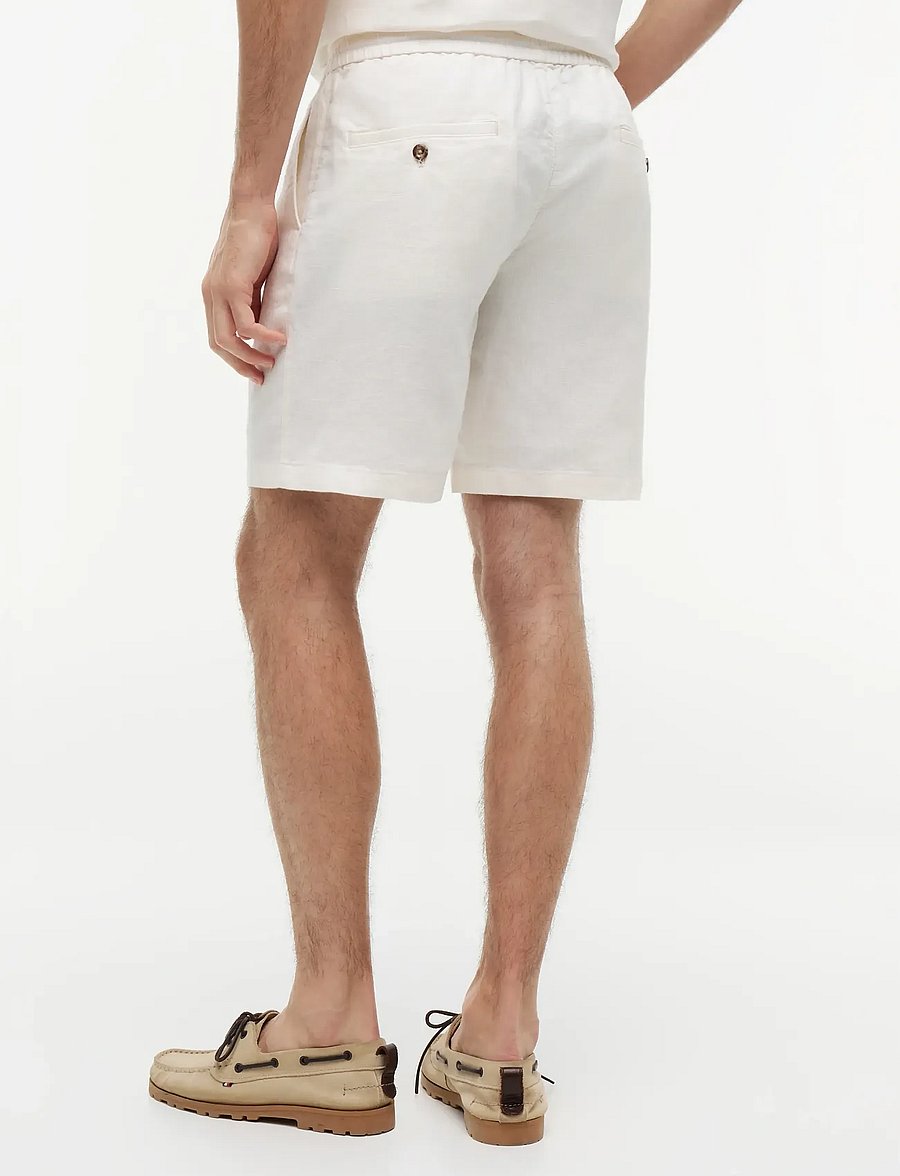 Tommy Hilfiger - DOVER 8 PO SORONA LINEN - linased lühikesed püksid - ivory petal - 2