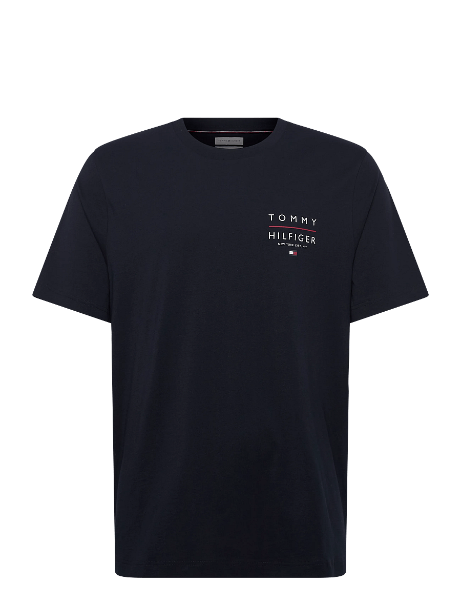 Tommy Hilfiger - BRAND LOVE LEFT CHEST RWB TEE - lyhythihaiset - desert sky - 1