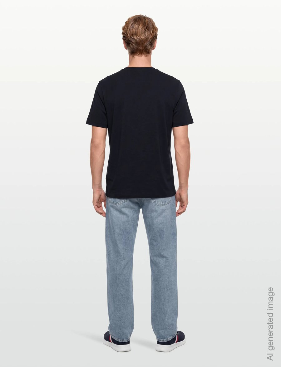 Tommy Hilfiger - BRAND LOVE LEFT CHEST RWB TEE - lyhythihaiset - desert sky - 4
