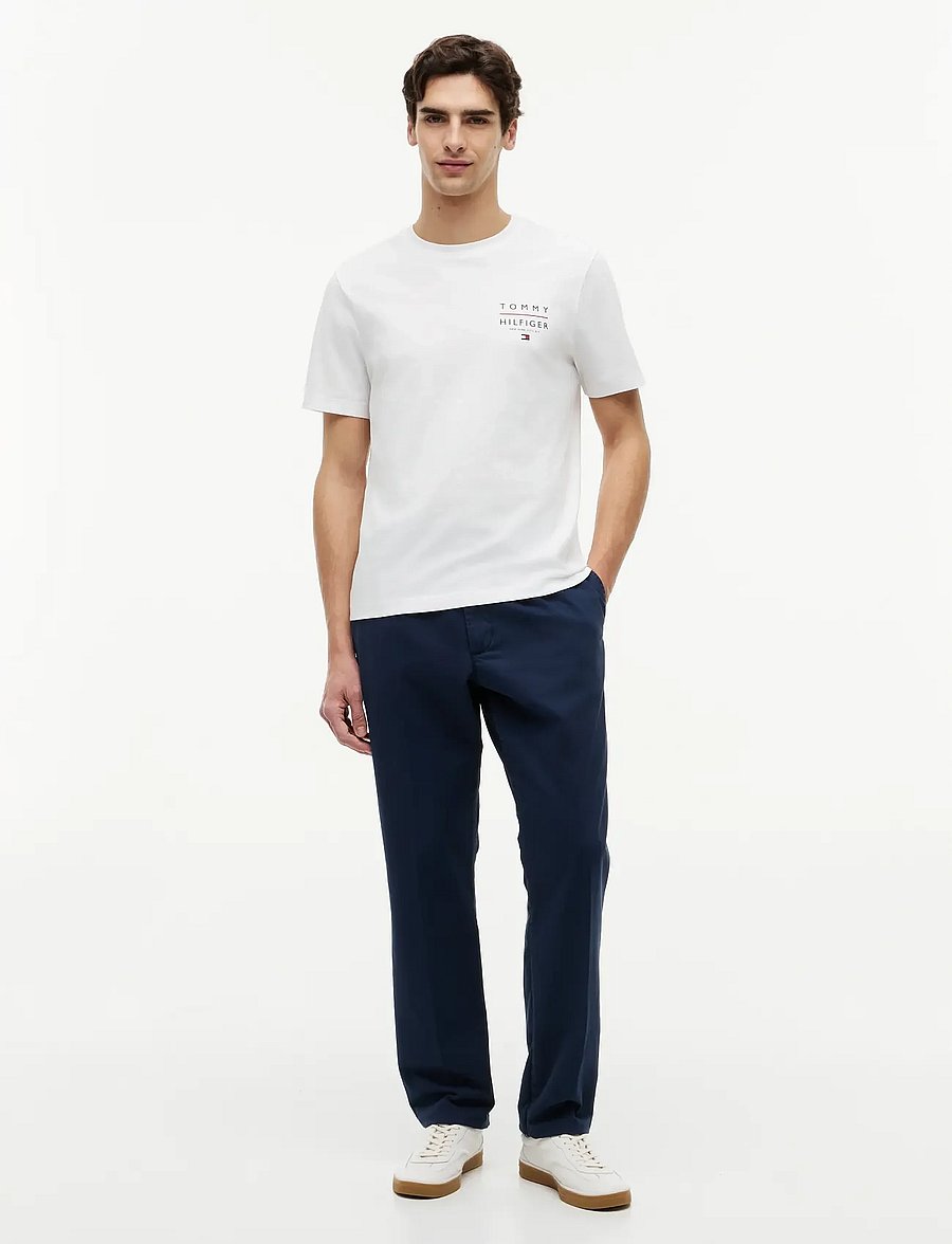 Tommy Hilfiger - BRAND LOVE LEFT CHEST RWB TEE - short-sleeved t-shirts - white - 4