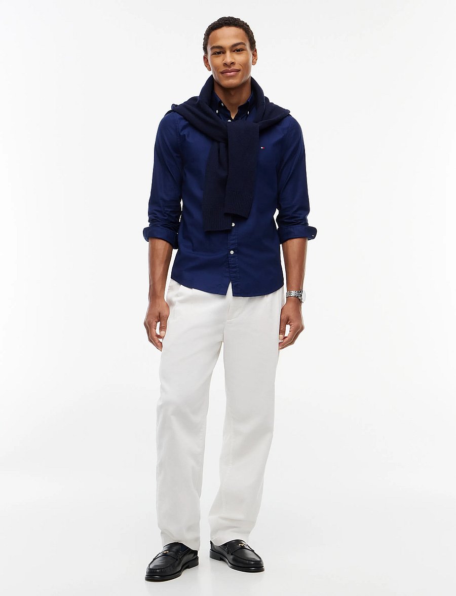Tommy Hilfiger - FLEX DOBBY SF SHIRT - casual shirts - carbon navy - 4