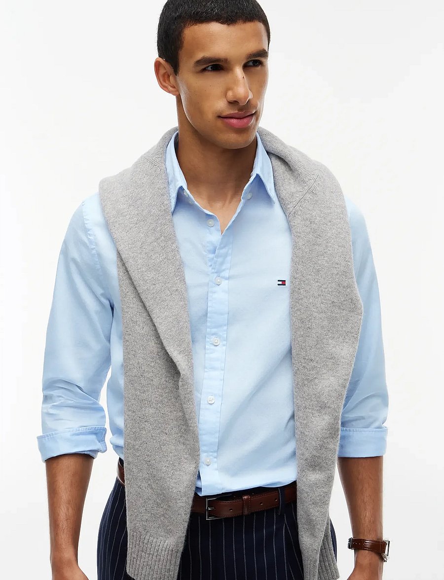 Tommy Hilfiger - FLEX DOBBY SF SHIRT - casual hemden - sweet blue - 3