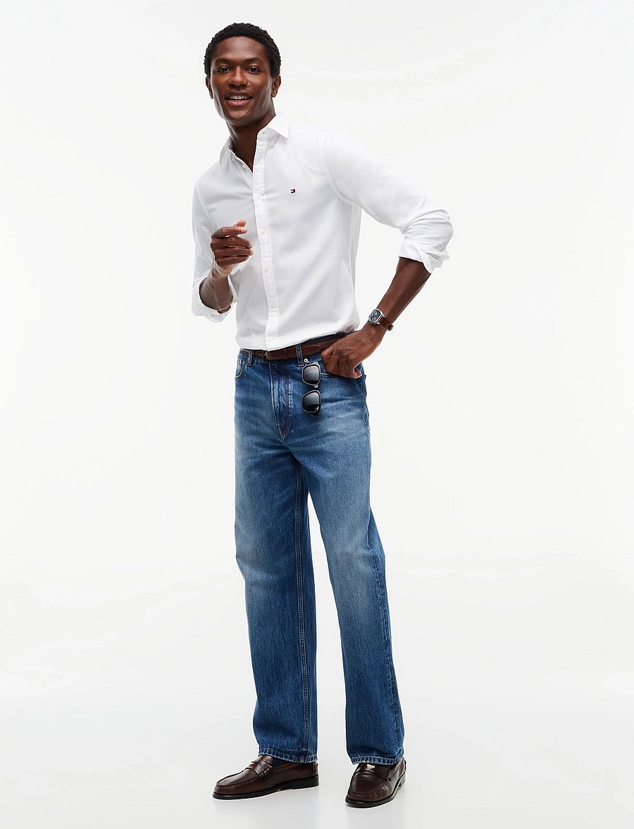 Tommy Hilfiger - FLEX DOBBY SF SHIRT - freizeithemden - white - 4
