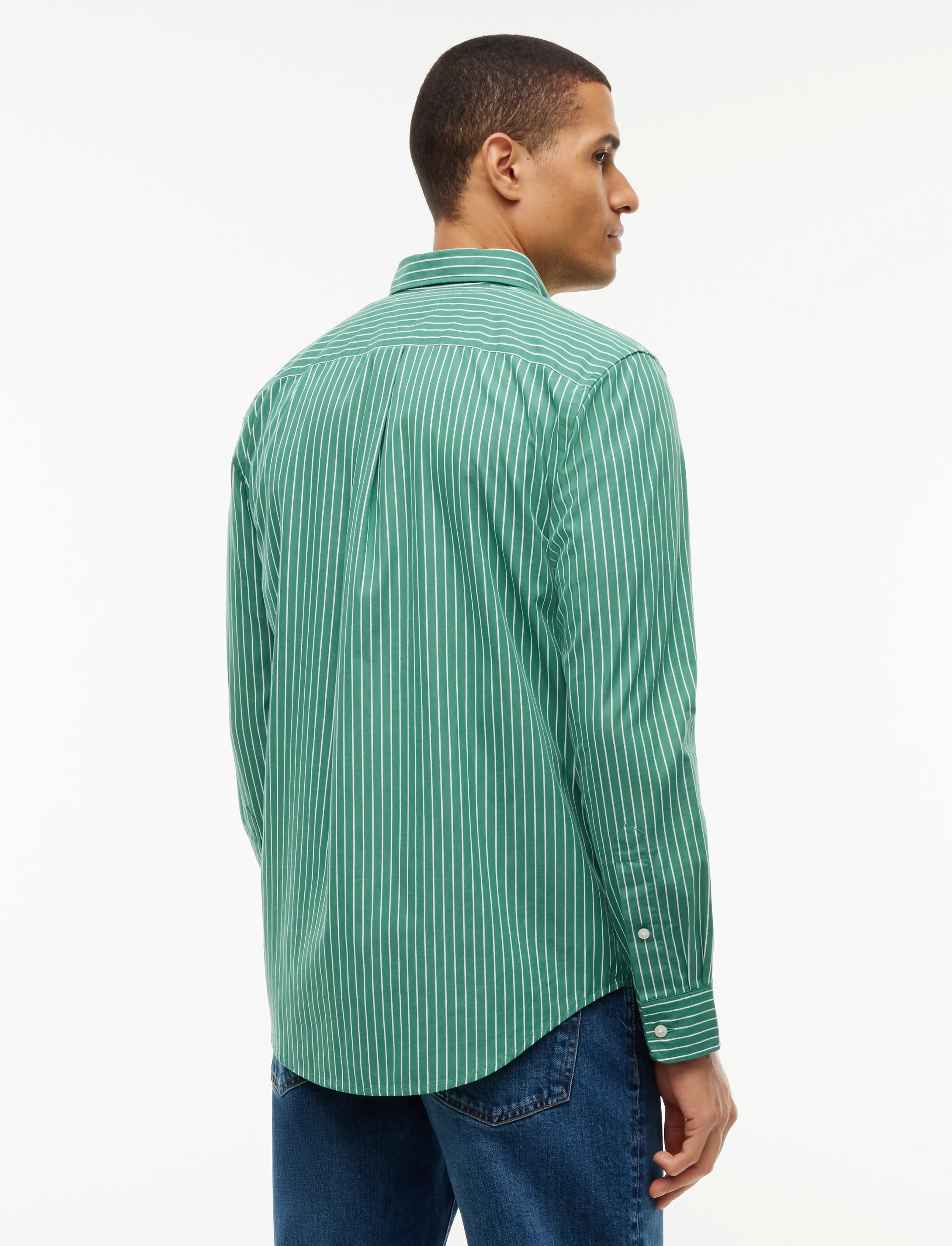 Tommy Hilfiger - FLEX HAIRLINE POPLIN RF SHIRT - alaskan green   stripe - 2