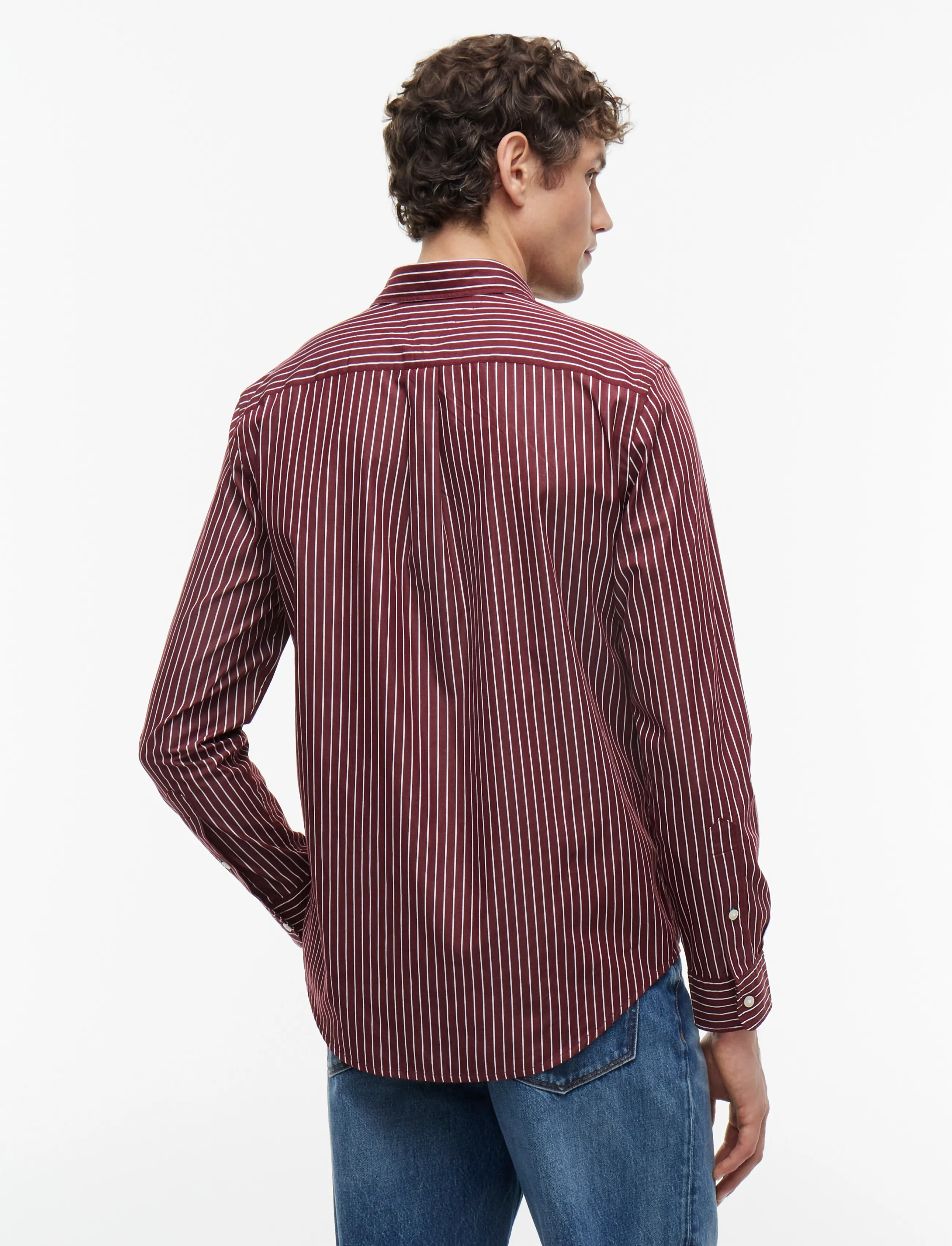 Tommy Hilfiger - FLEX HAIRLINE POPLIN RF SHIRT - gestreifte hemden - deep rouge   stripe - 2