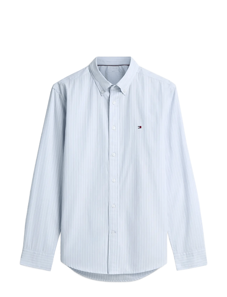 Tommy Hilfiger - FLEX HAIRLINE POPLIN RF SHIRT - gestreifte hemden - sweet blue stripe - 1