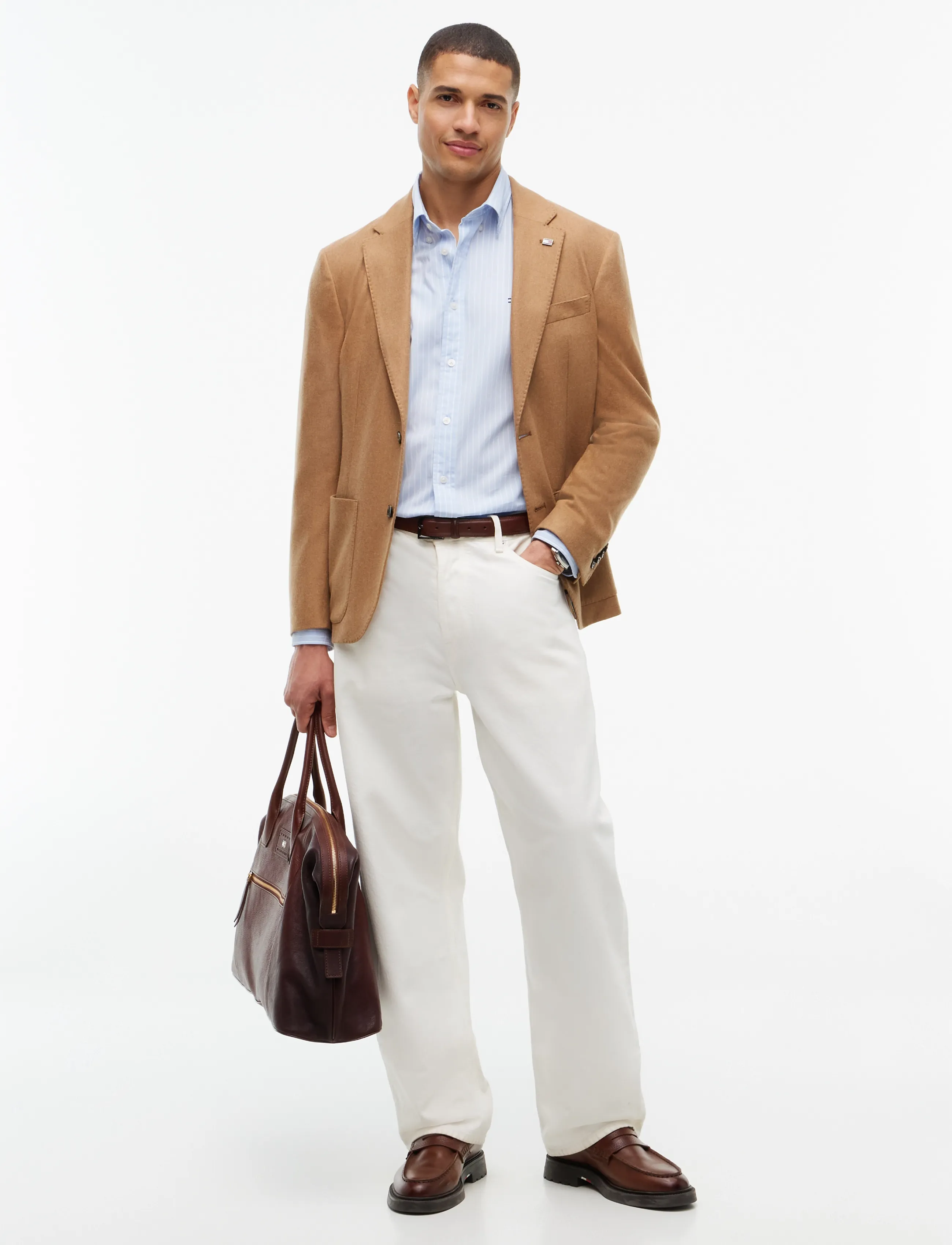 Tommy Hilfiger - FLEX HAIRLINE POPLIN RF SHIRT - gestreifte hemden - sweet blue   stripe - 4