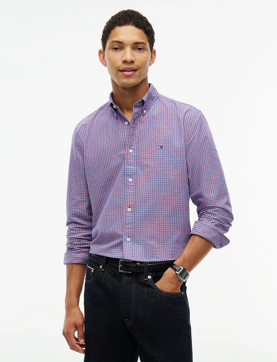 Tommy Hilfiger - HERITAGE OXFORD TARTAN RF SHIRT - oxford-hemden - medium red check - 0